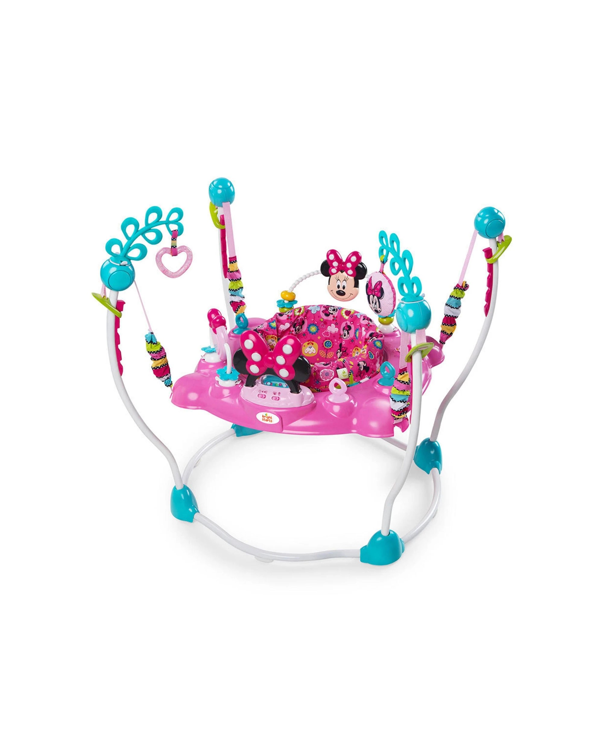 1 Bright Starts Minnie Mouse Baby Jumper Activity Centre Rotating Seat 6 Months - Multi, 1 of 9