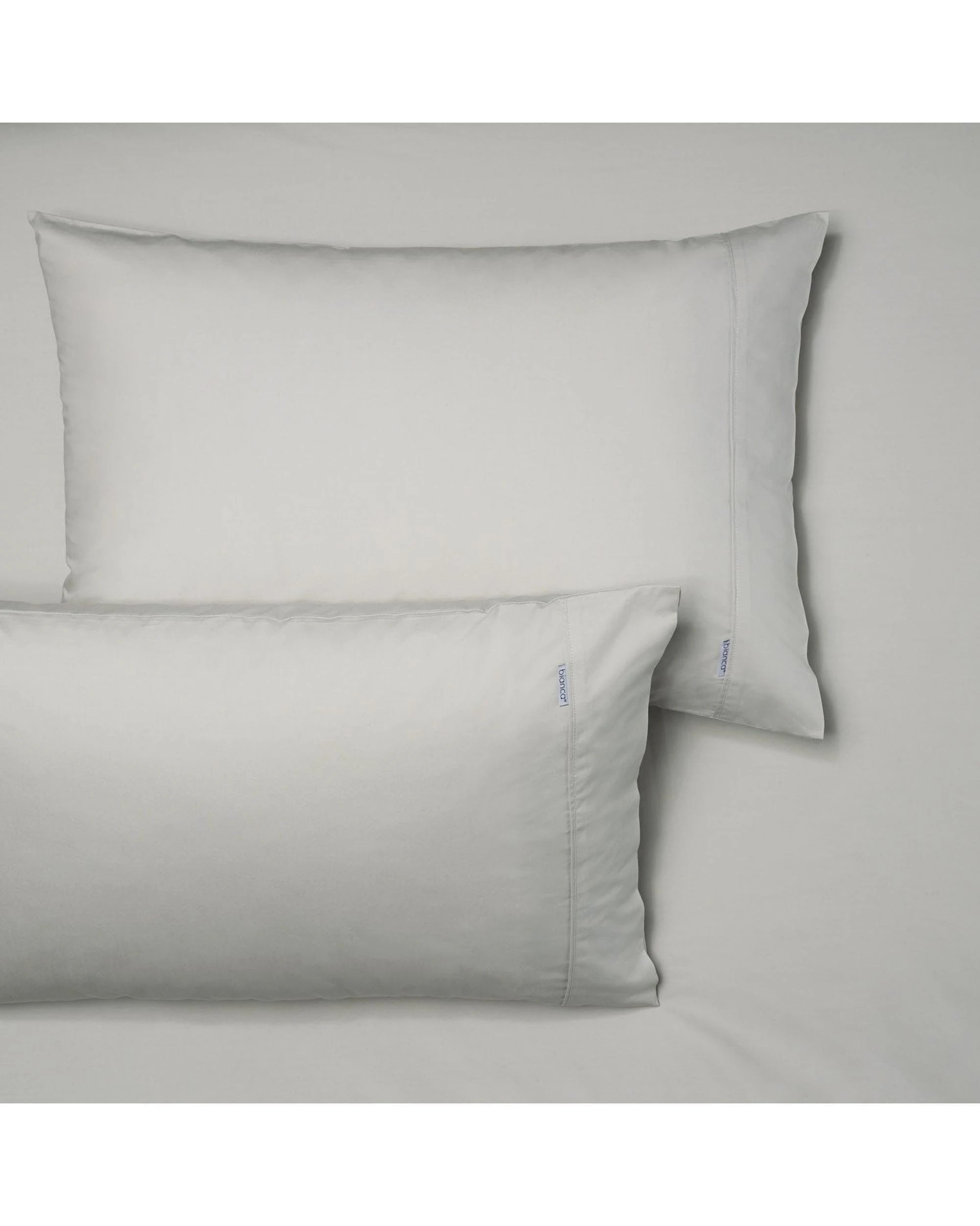 1 Bianca Heston 300 Thread Count Cotton Percale Sheet Sets - Silver - Long Single, 1 of 2