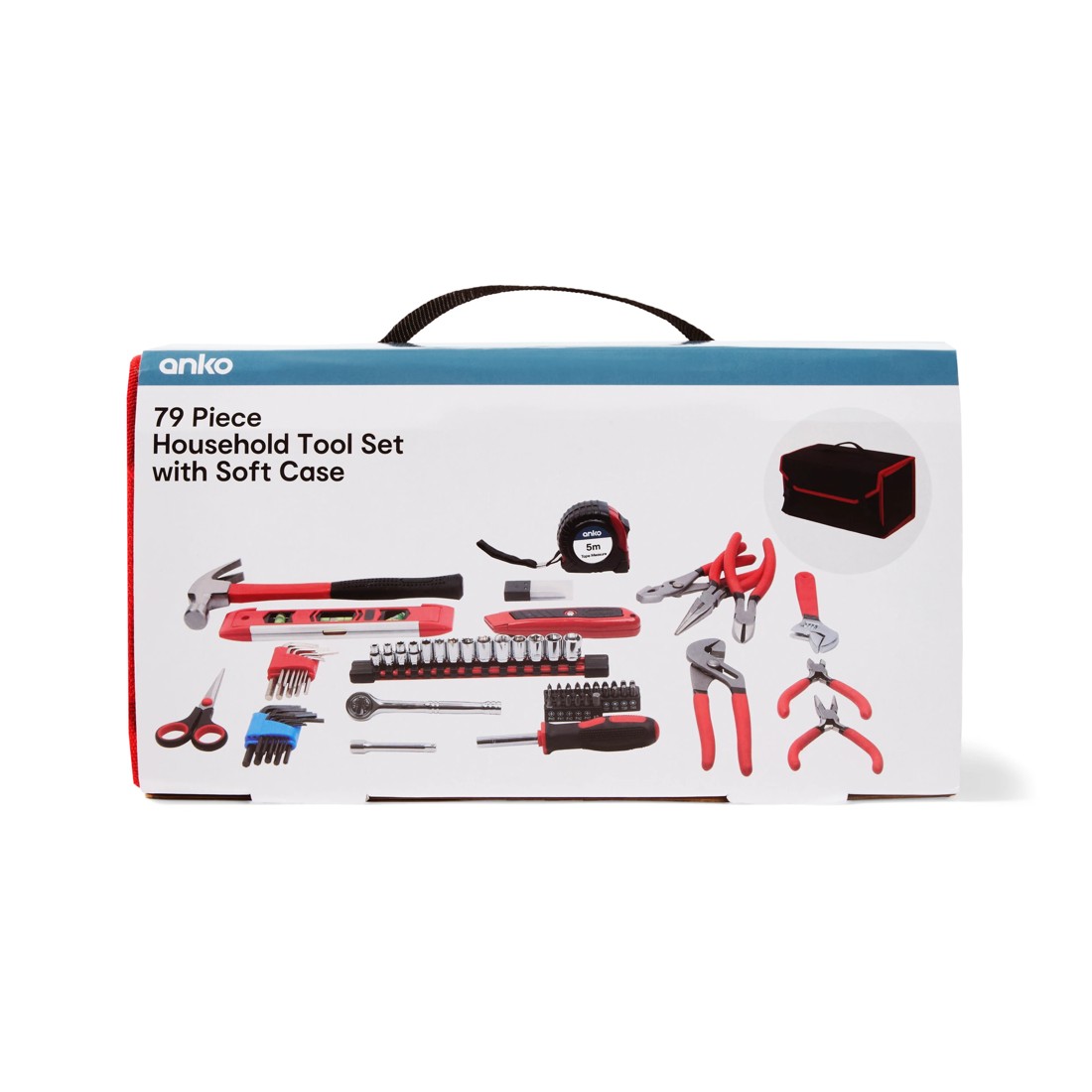 5 79 Piece Household Tool Set with Soft Case, 5 of 5