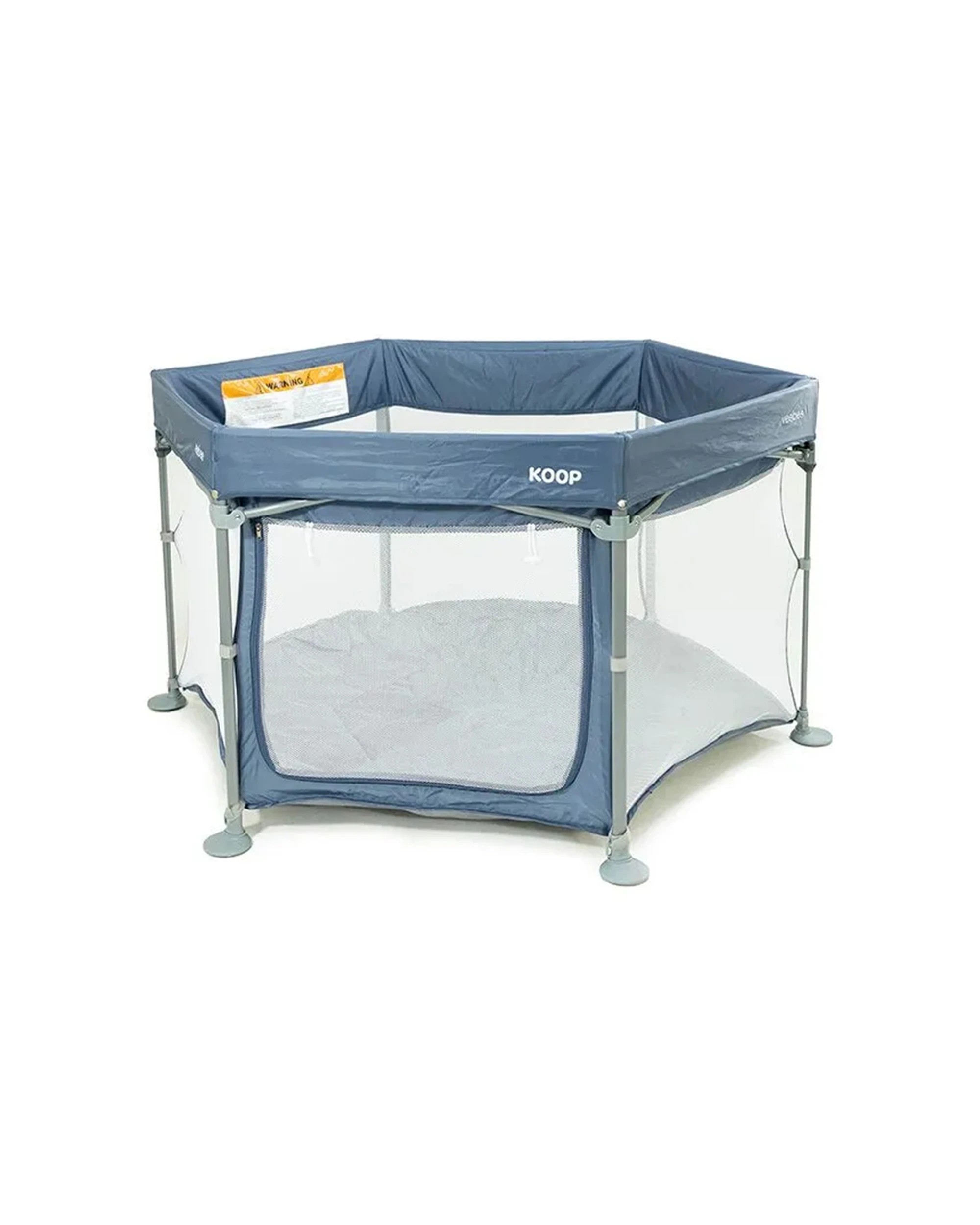 2 Vee Bee Koop Kids Indoor Outdoor Play Yard With Carry Bag And Canopy - Blue, 2 of 9