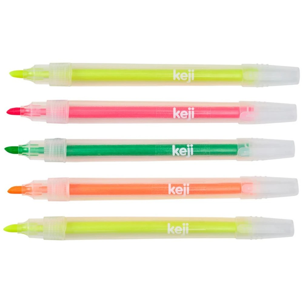 2 Keji Slim Highlighters Assorted 5 Pack, 2 of 6