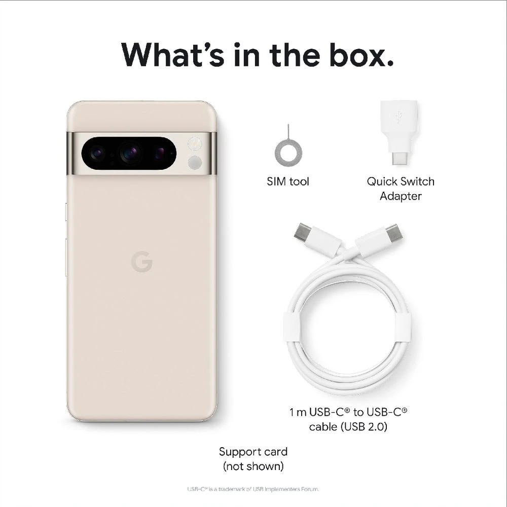 5 Google Pixel 8 Pro 5G Unlocked Smartphone 128GB Porcelain, 5 of 10