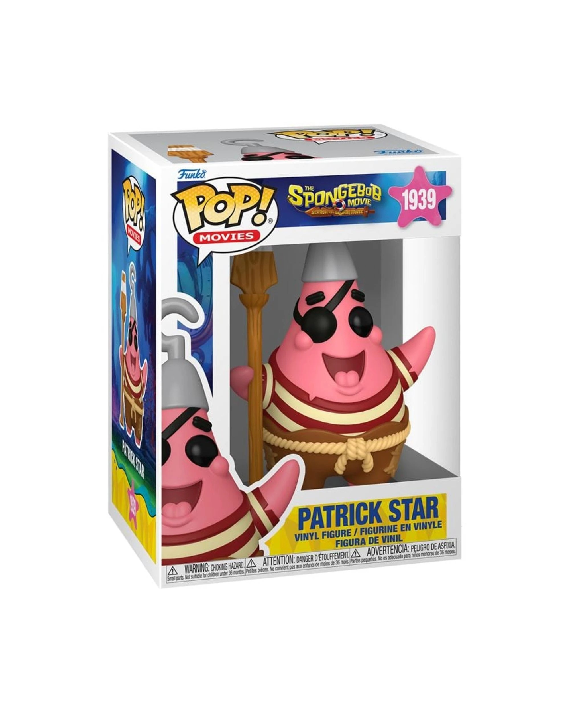 3 The SpongeBob Movie: Search for SquarePants Patrick Star Funko POP! Vinyl, 3 of 3