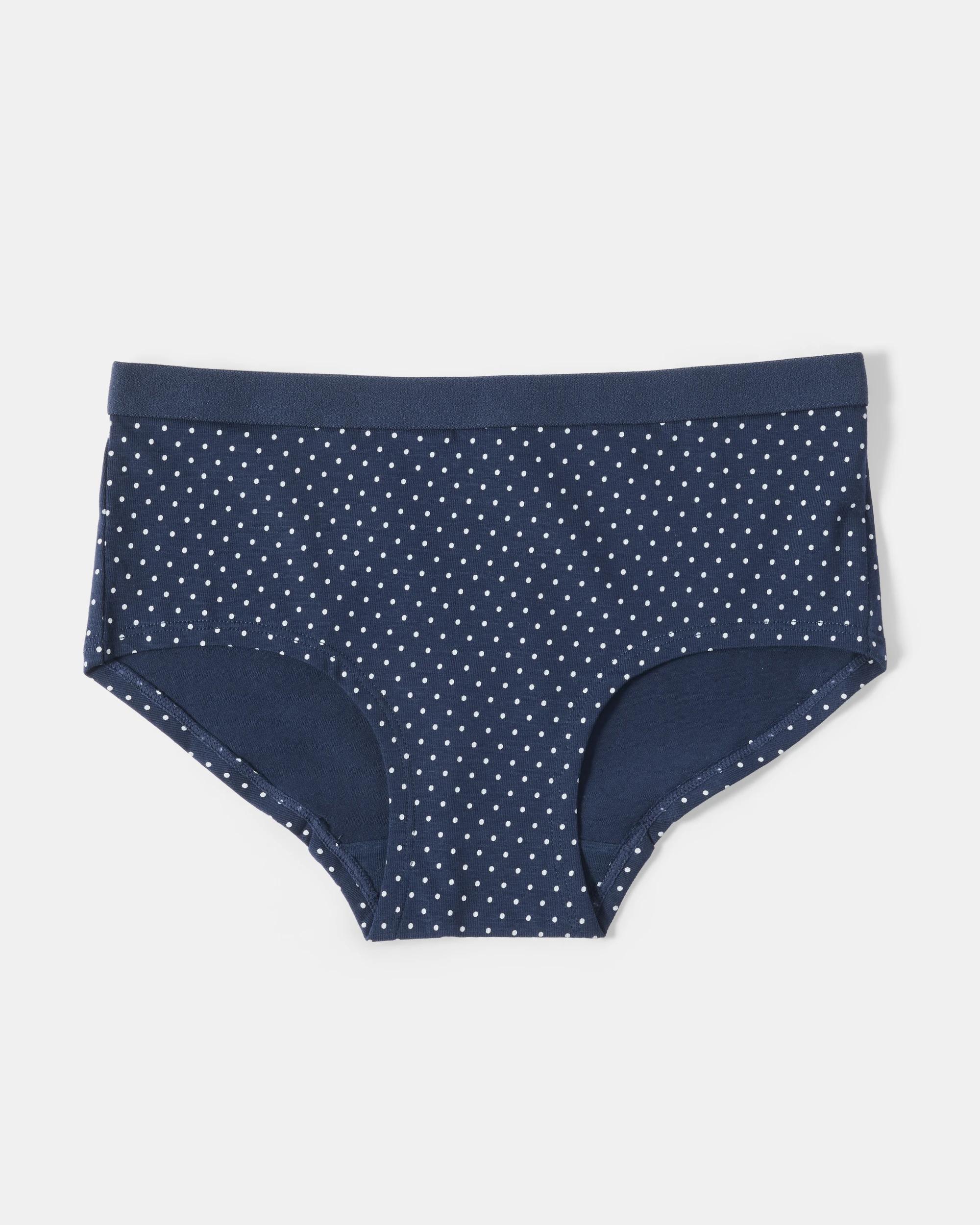 5 5 Pack Print Boyleg Shorties Wht Bows, 5 of 8