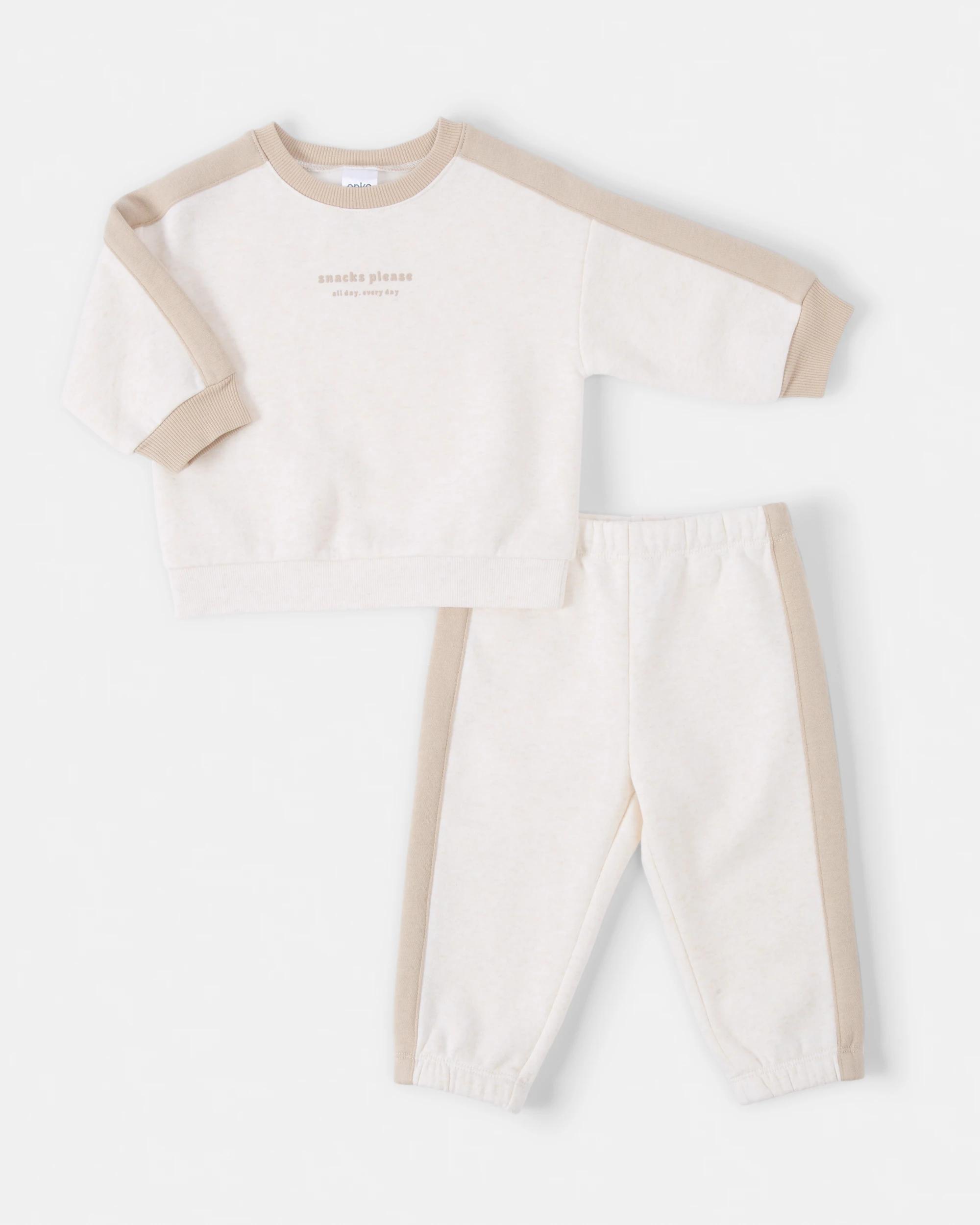 1 Australian Cotton Relaxed Track Set Bge Snacks, 1 of 6