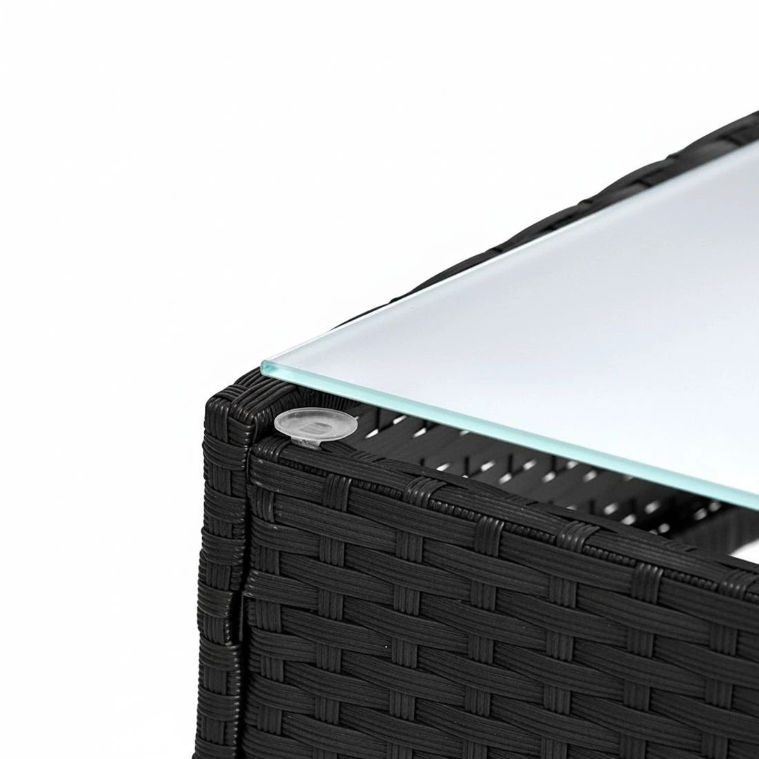 8 Gardeon 4 Seater Outdoor Sofa Set Wicker Setting Table Chair Furniture - Black, 8 of 8