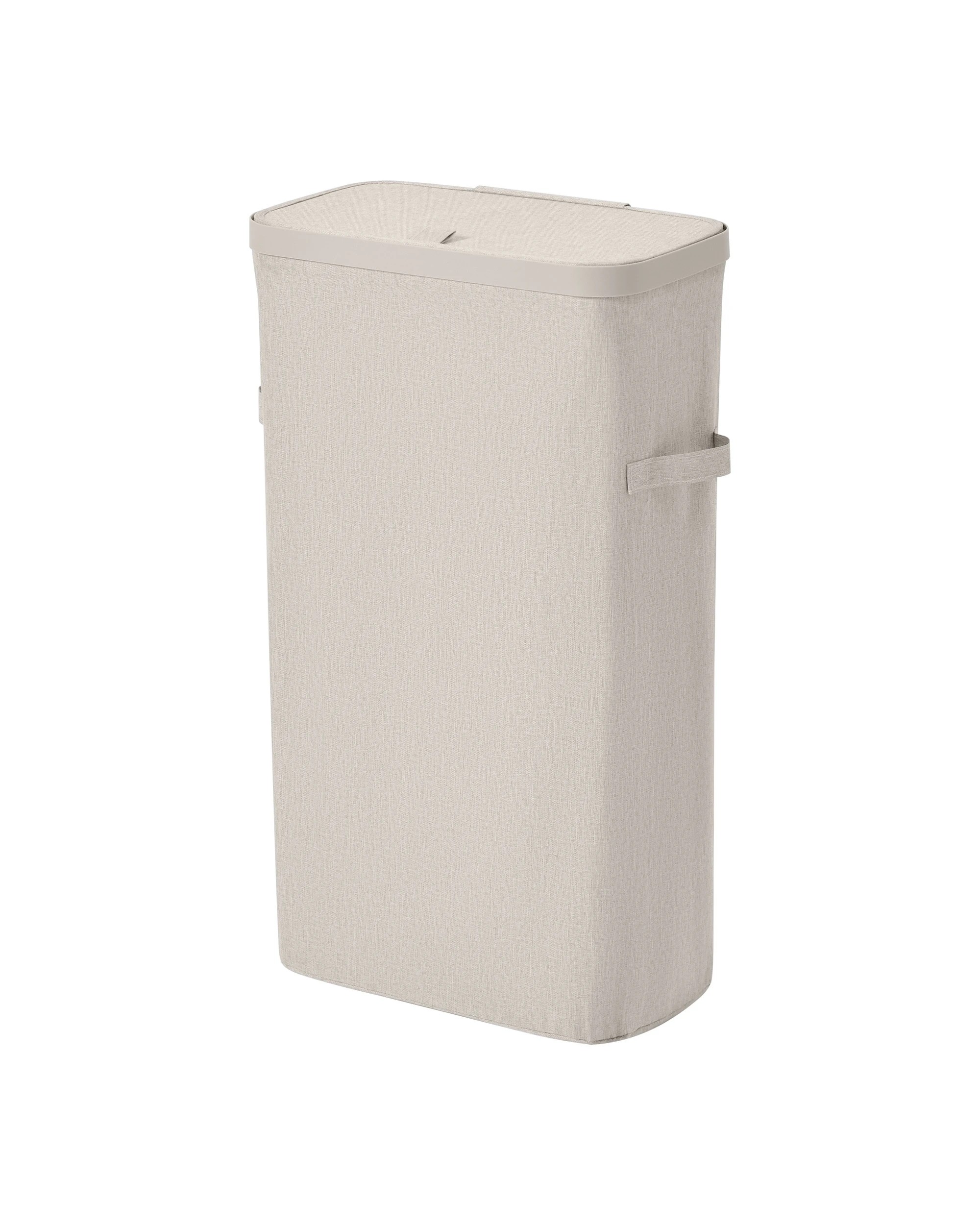 4 Sherwood Voyager Slim Laundry Hamper 40L Faux Linen 22x39x67cm - Natural, 4 of 10