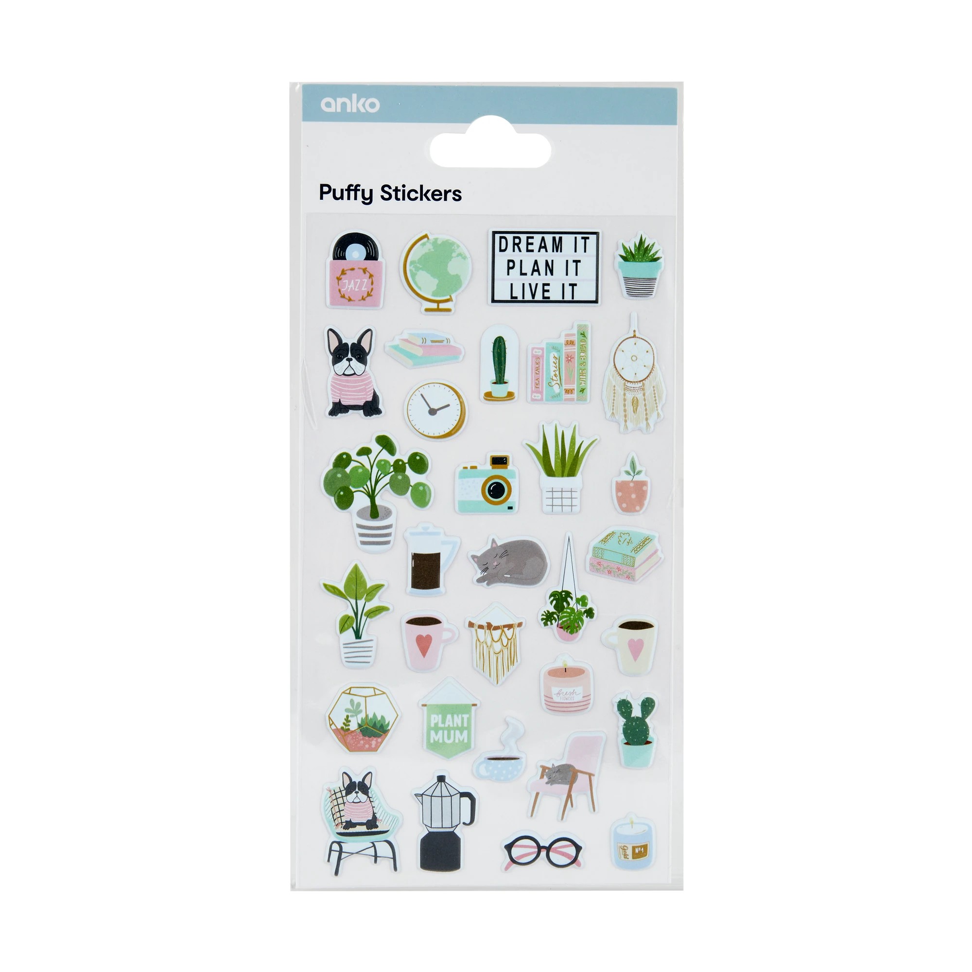 1 33 Piece Puffy Stickers - Home, 1 of 2