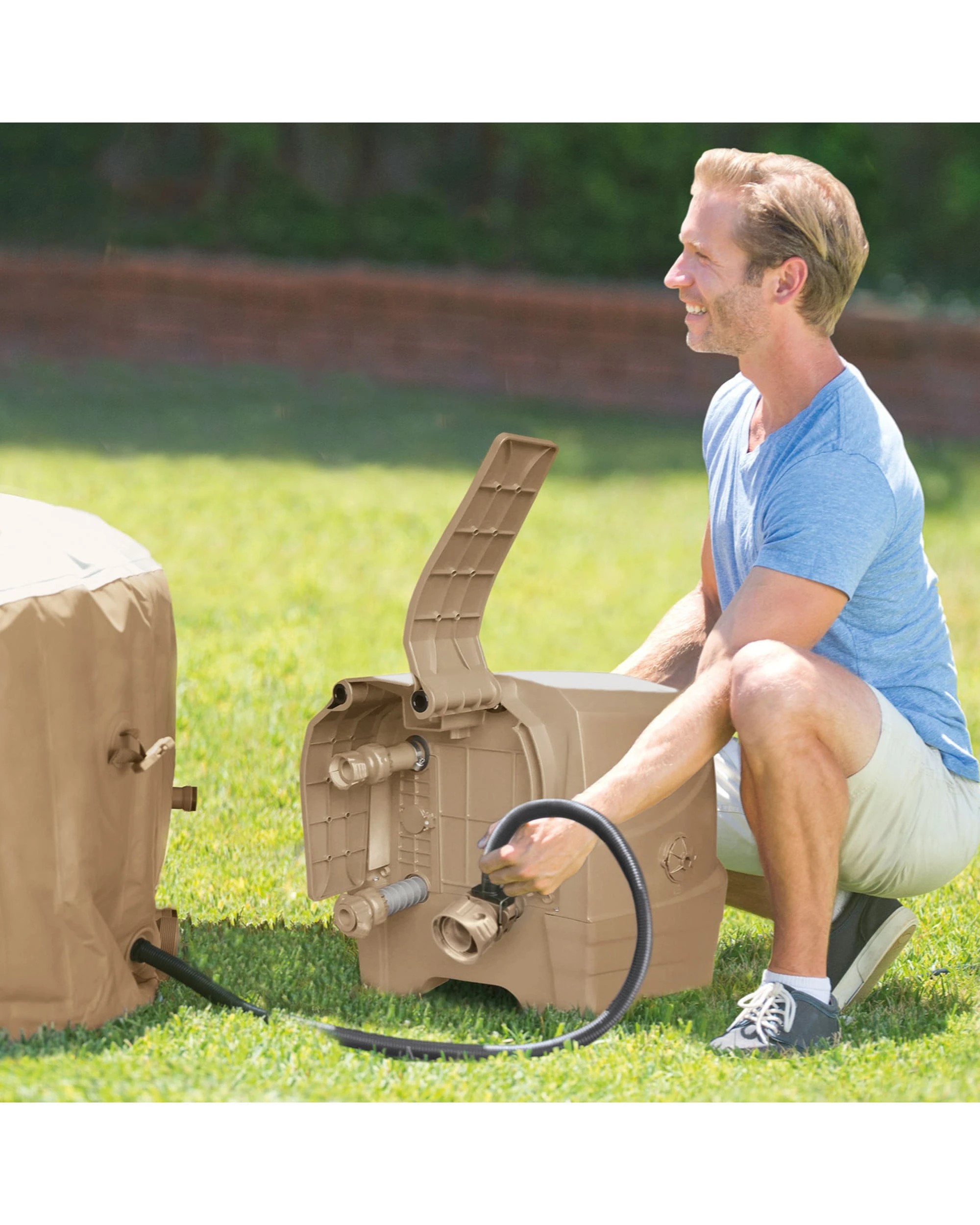 7 Intex PureSpa Bubble Massage Inflatable Hot Tub - 4-Person - Brown, 7 of 7