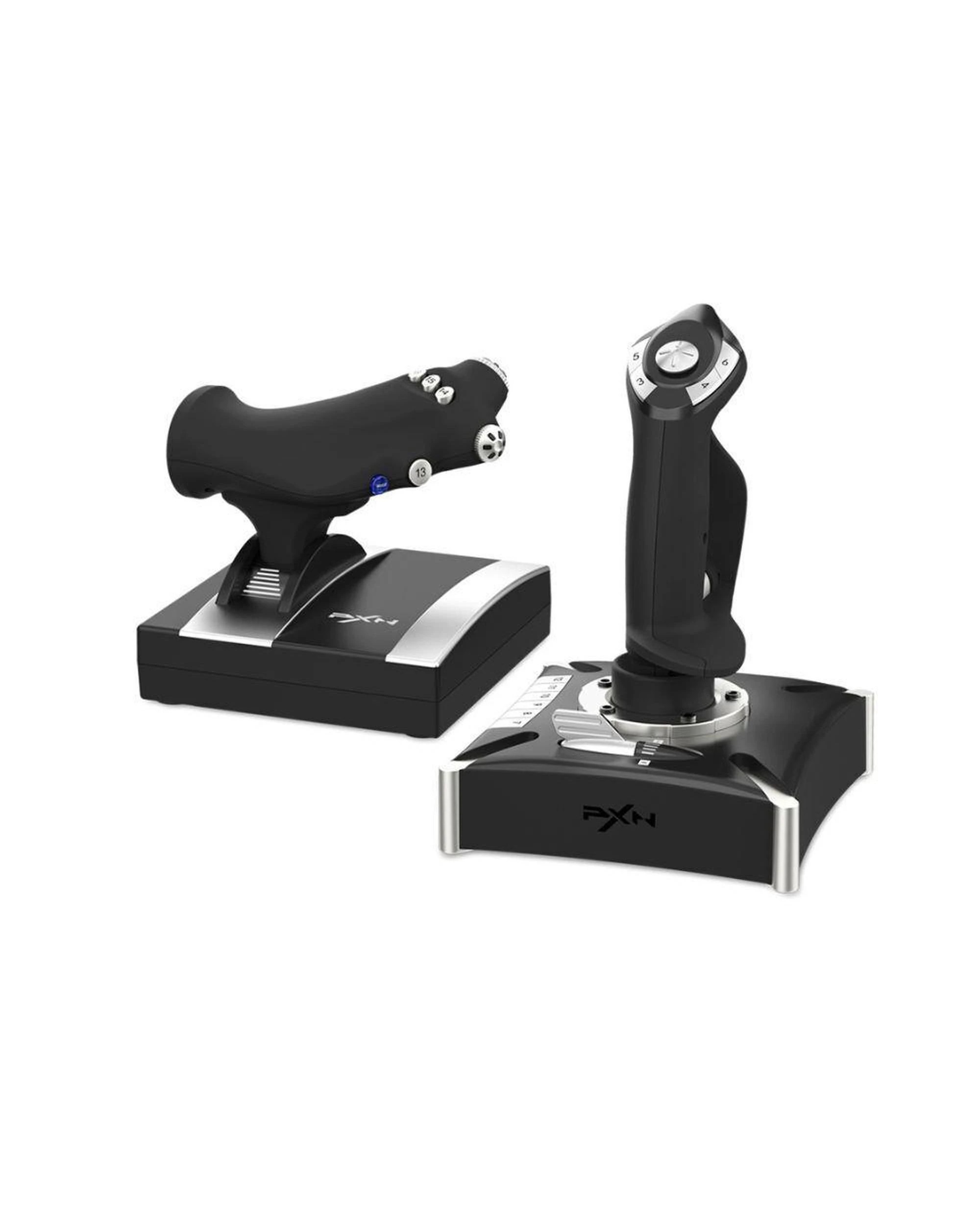 3 PXN-2119PRO Black Wired Flight Stick PC Consoles Joystick Controller for Flight Simulation Games, 3 of 3