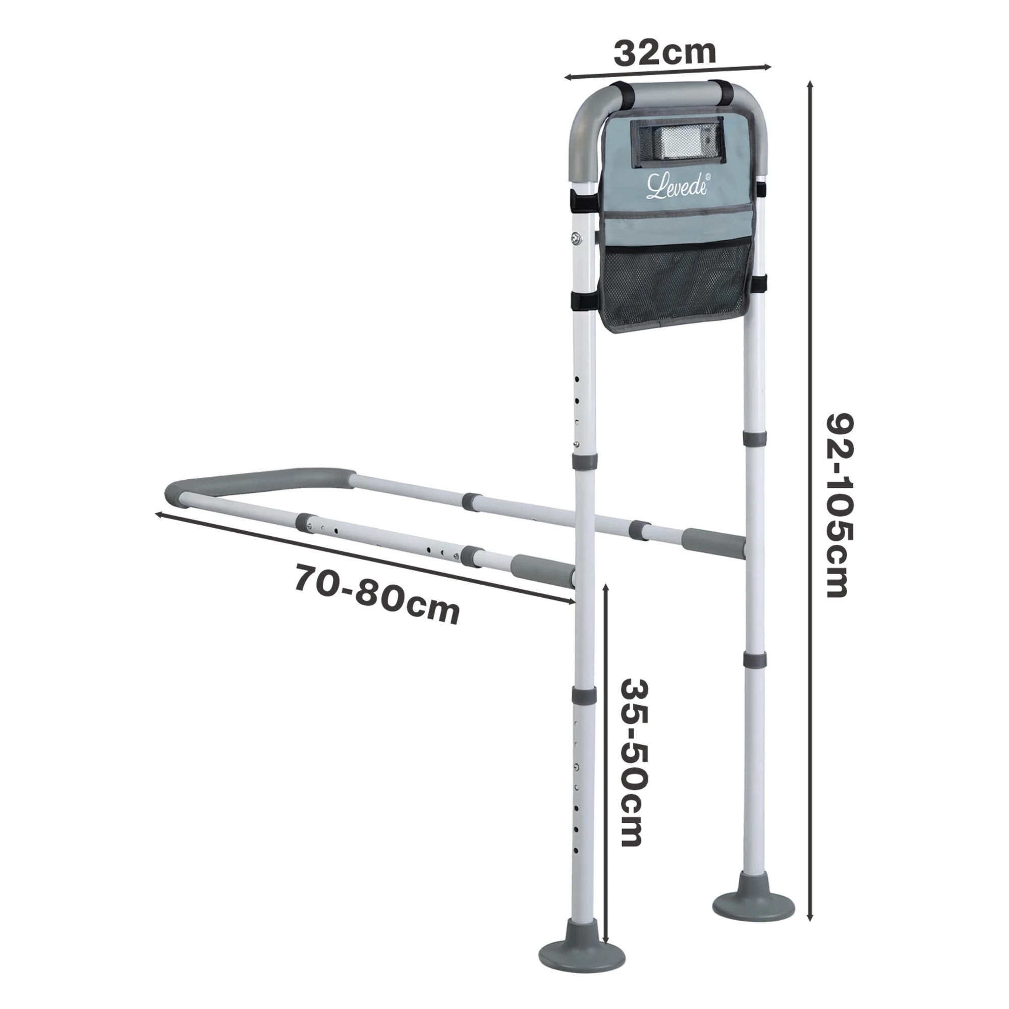 3 Levede Bed Rail With Motion-Sensing Light - One Size, 3 of 5