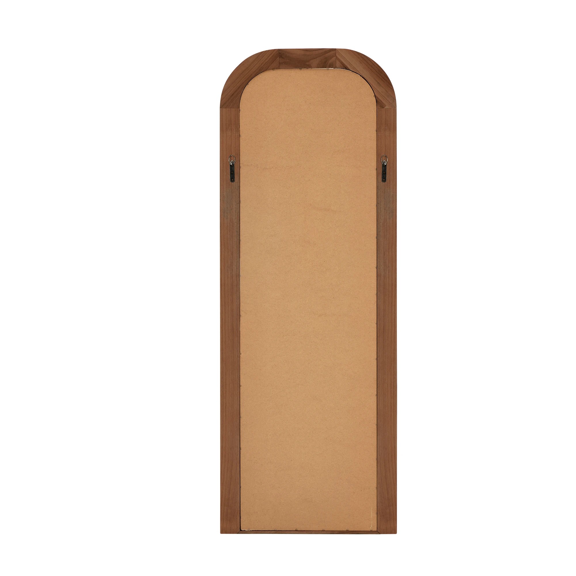10 Oikiture Full Length Arch Mirror 165x60cm Wood Top Rounded Corner Bedroom - Brown, 10 of 10