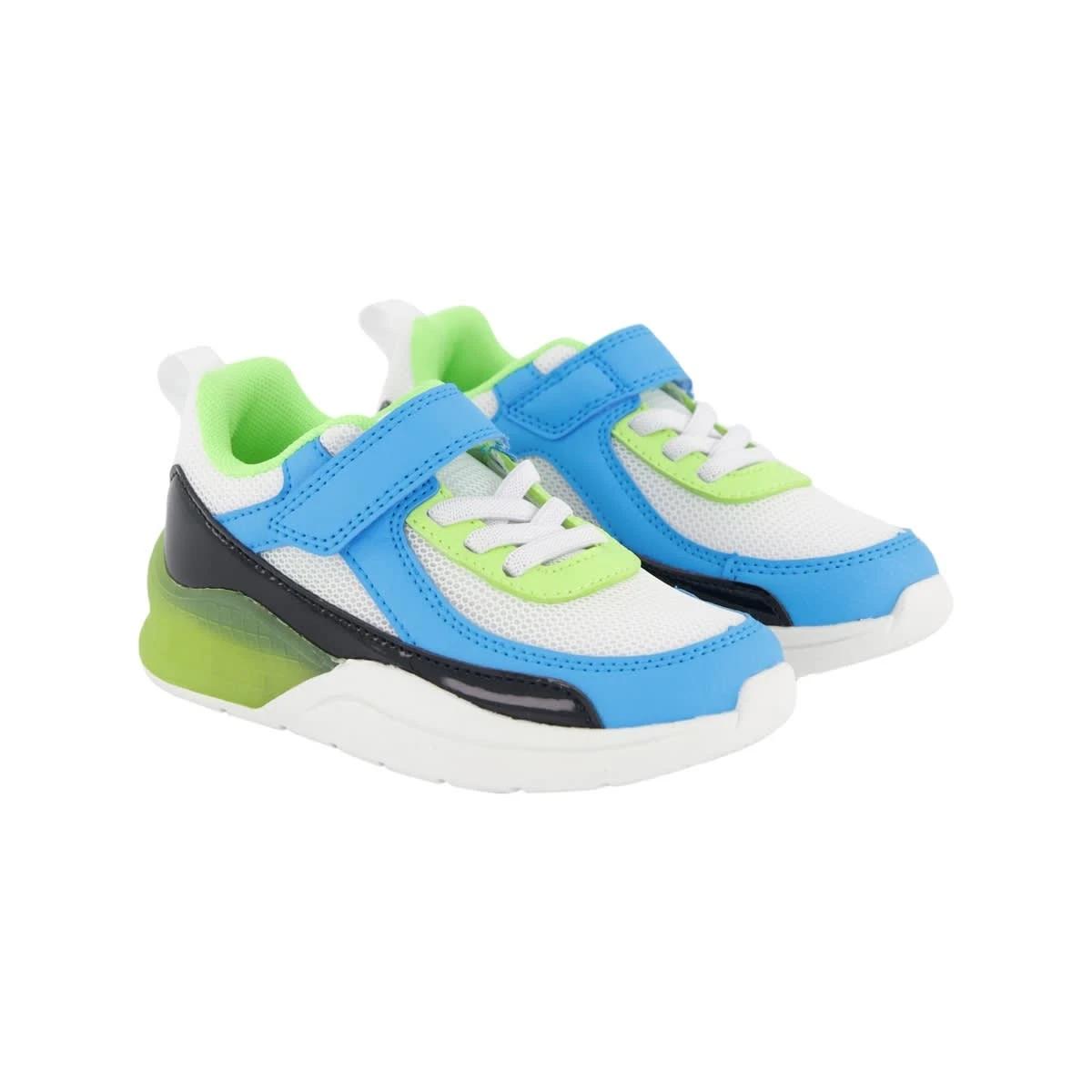 4 Junior Light Up Casual Shoes Aqua Green, 4 of 7