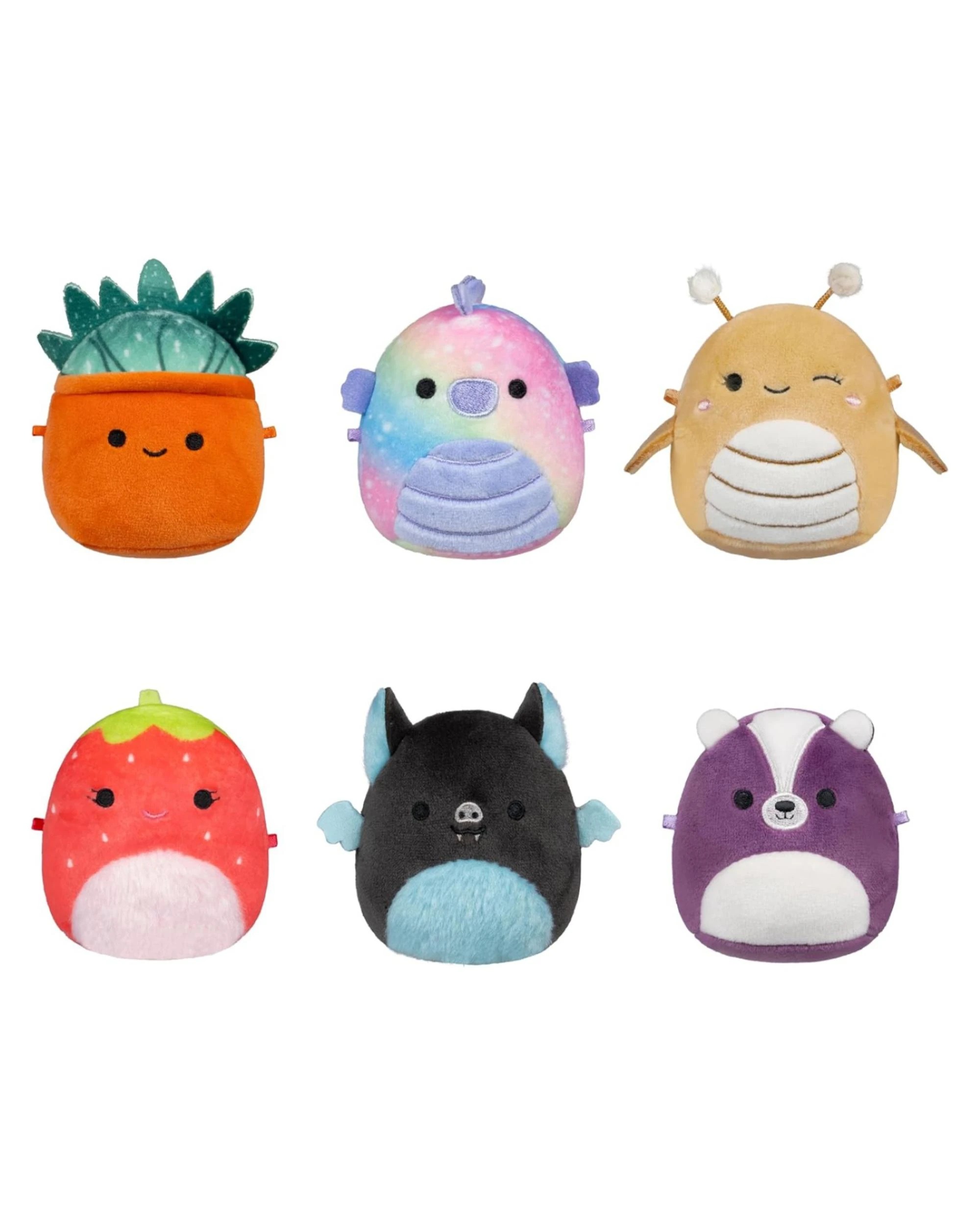 2 Squishmallows Micromallows 2.5 inch Plush 6 Pack - Oz the Succulent, 2 of 5