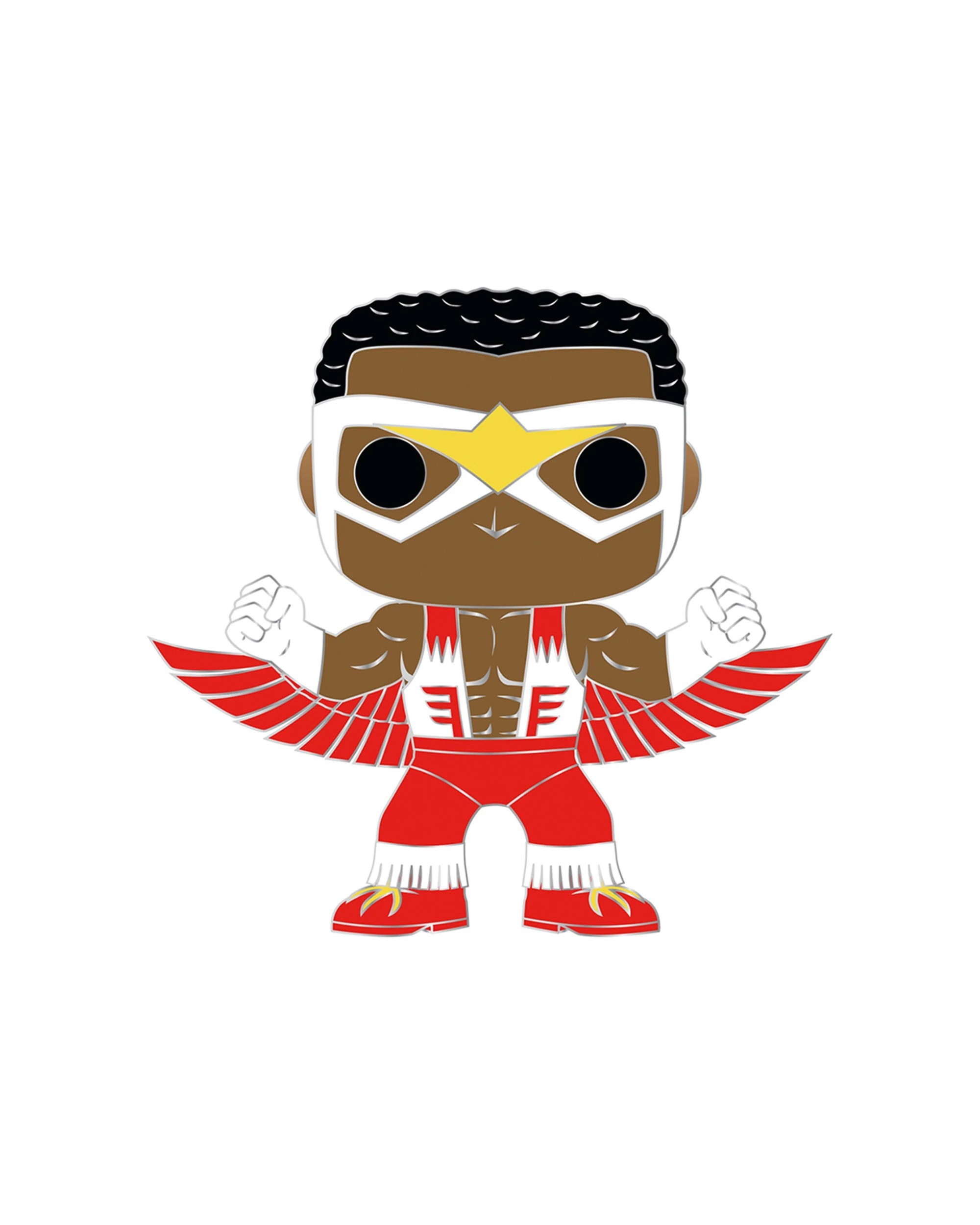 1 POP Marvel Captain America Falcon 10cm Enamel Pin - Captain America Pin - Multi, 1 of 3