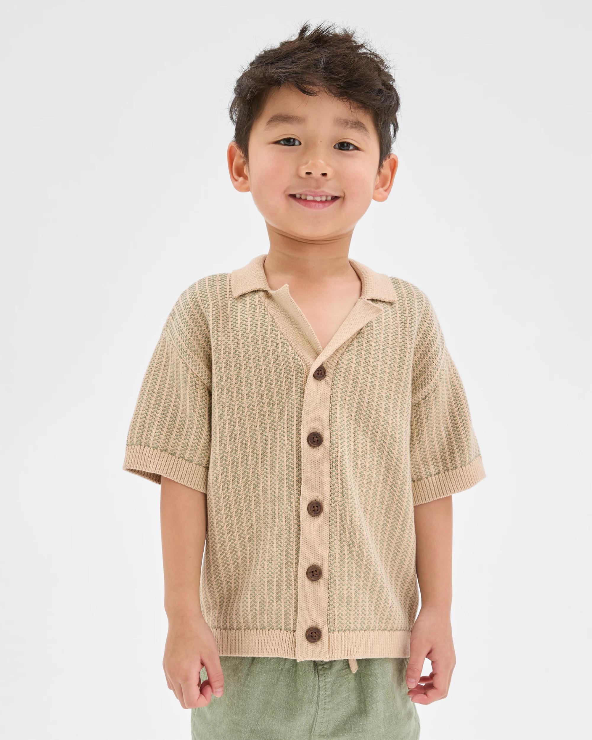 2 Target Kids Shirt & Shorts Knit Set SEA SPRAY, 2 of 7
