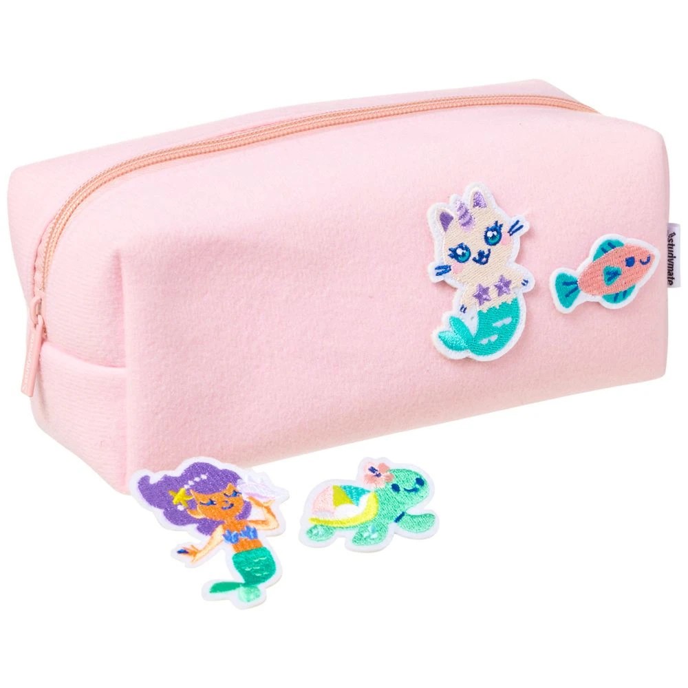 4 Studymate Purrmaid Felt Patch Pencil Case, 4 of 6