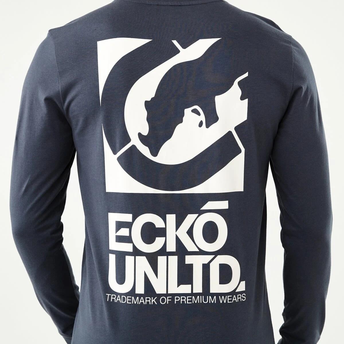 6 Ecko License Long Sleeve Graphic T-shirt Blu Ombre, 6 of 6