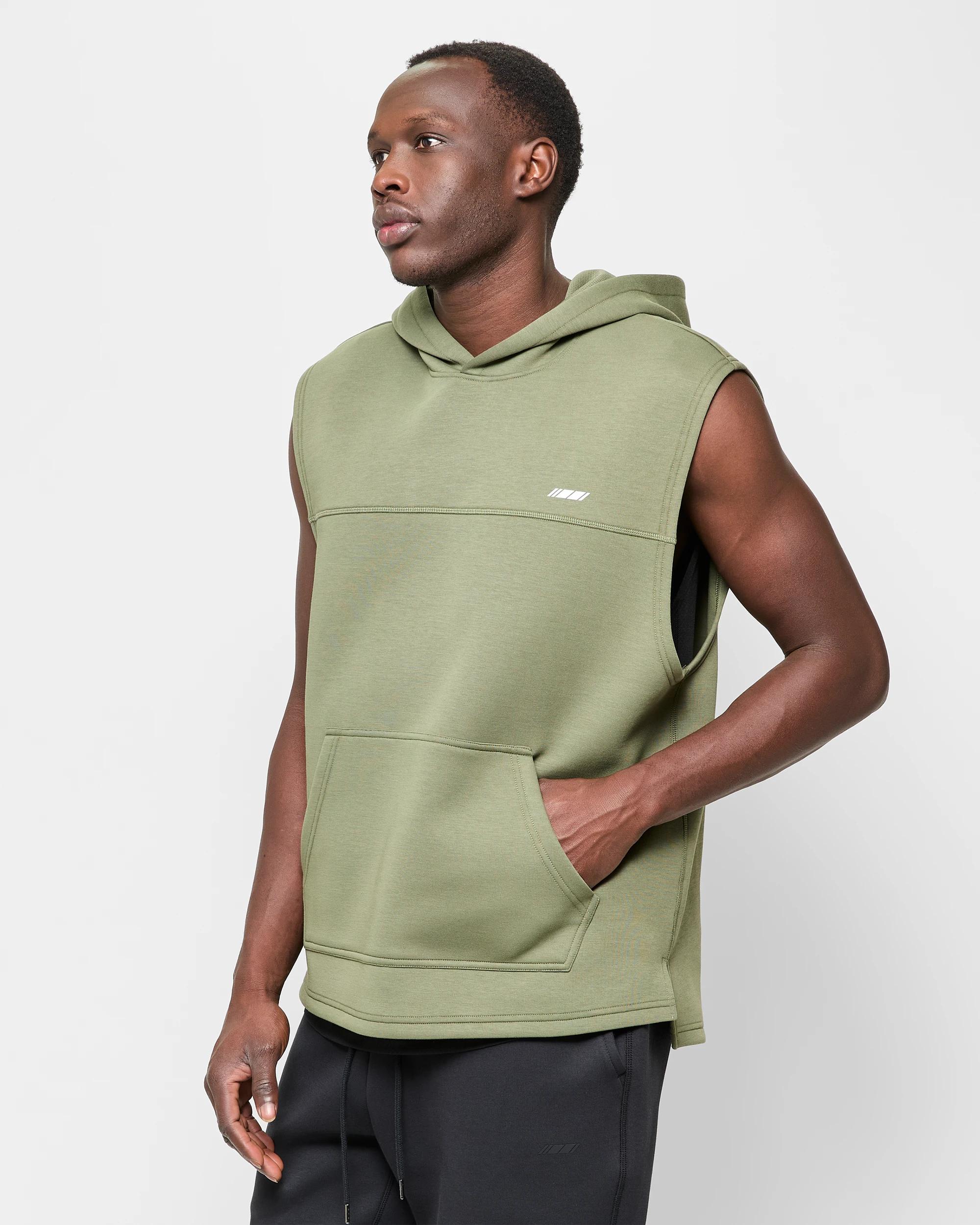 3 Target Active Tech Sleeveless Hoodie KHAKI, 3 of 5