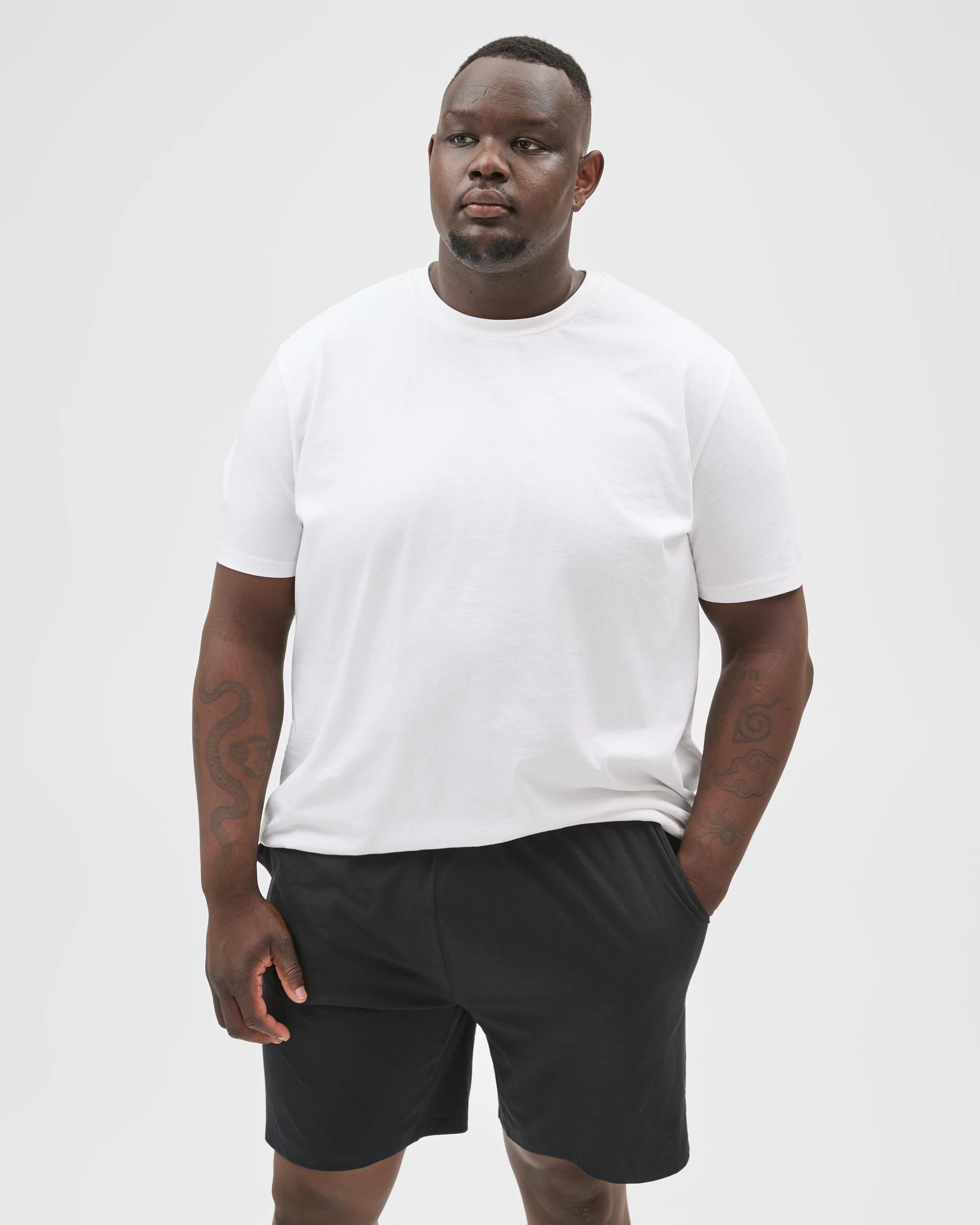 3 Maxx Plus Size Australian Cotton Jersey Knit Sleep Shorts BLACK MR BIG, 3 of 6