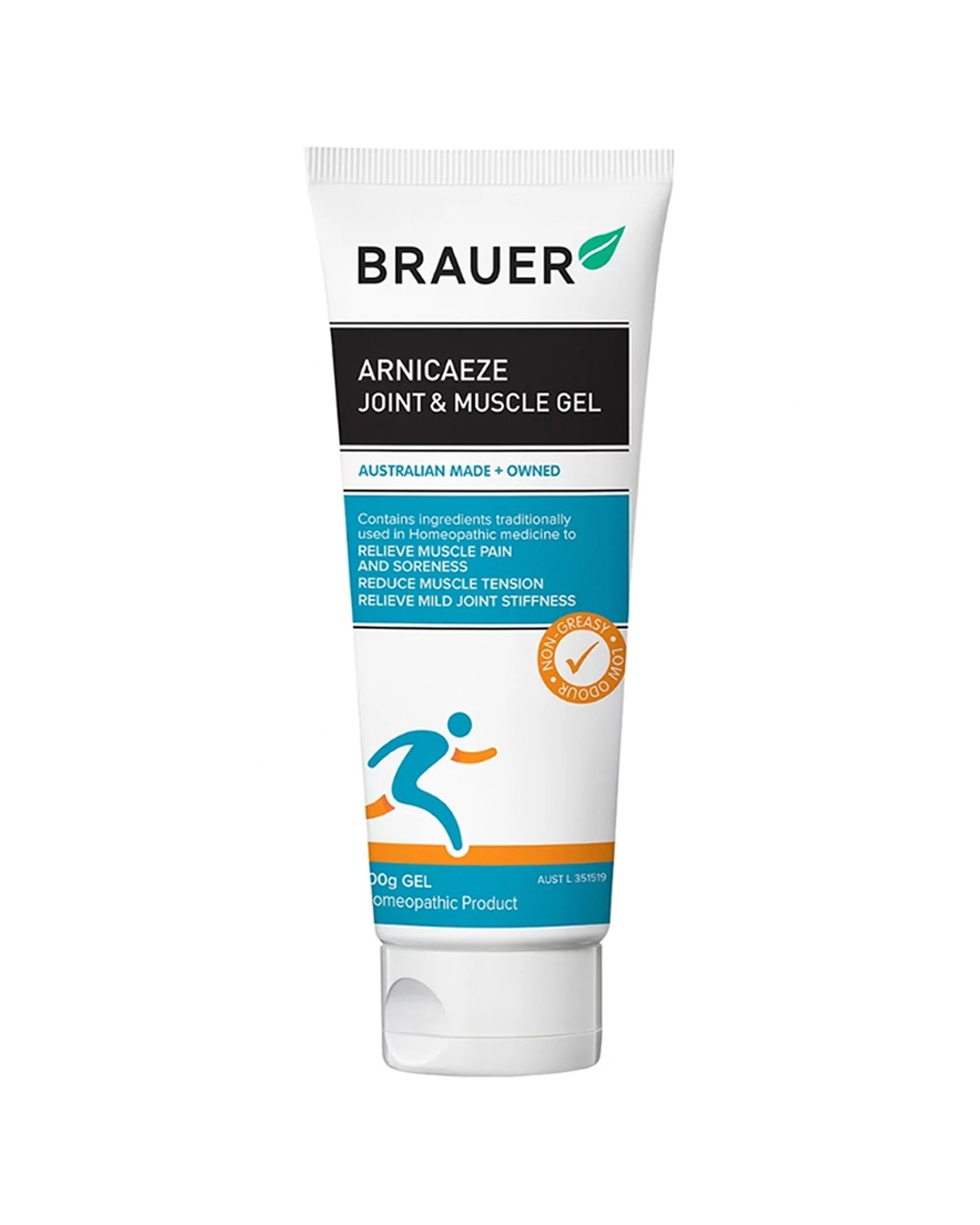 1 Brauer Joint Muscle Sport Ice Gel Homeopathic Arnicaeze Pain Relief 100g, 1 of 1