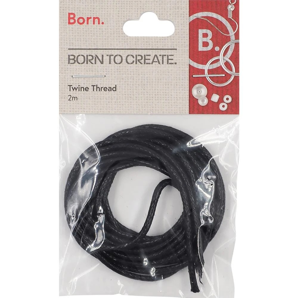 1 Born JF Thick Twine 2m Black, 1 of 1