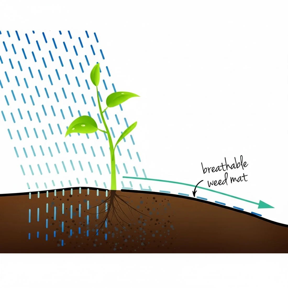 5 Instahut 3.66x50m Weed Mat Weedmat Control Plant - Black, 5 of 7