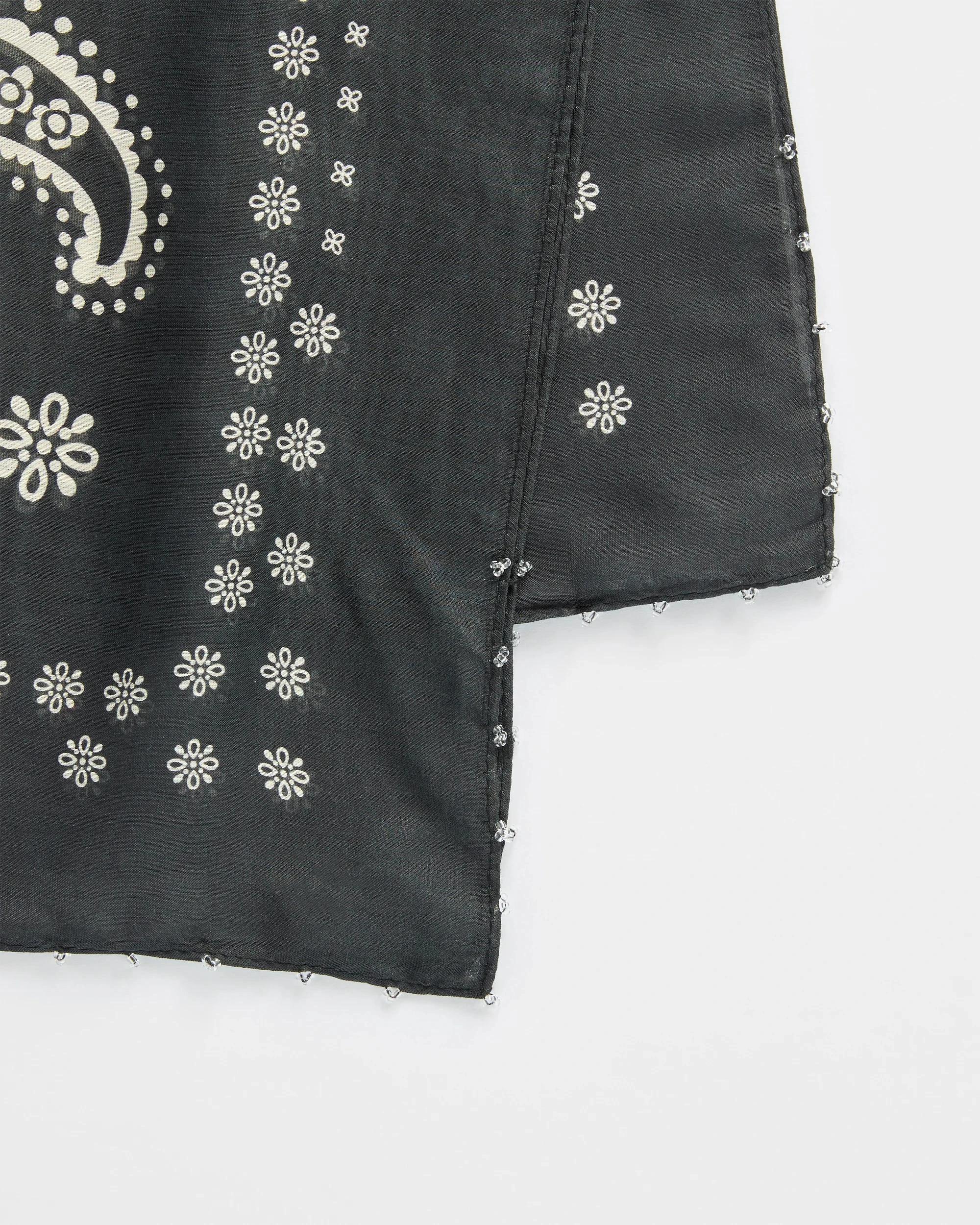 2 Target Printed Paisley Bandana Square Scarf BLACK, 2 of 2