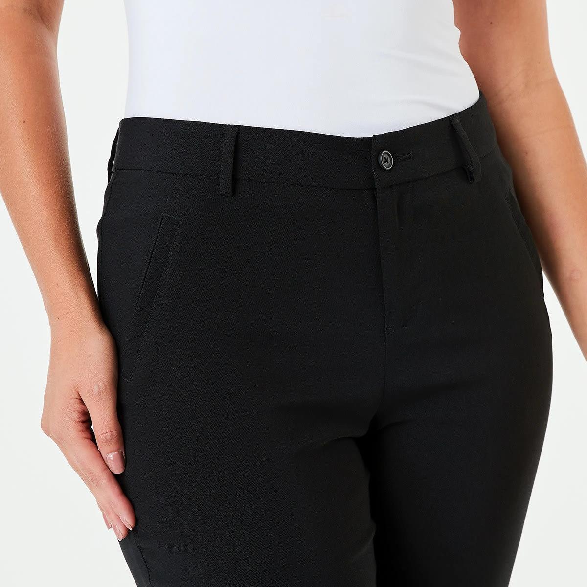 4 Slim Leg Bengaline Pants BLACK, 4 of 4