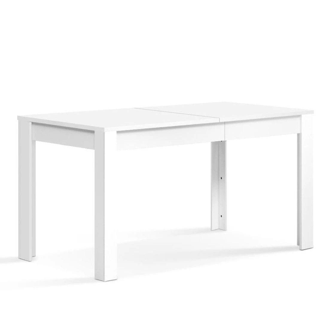 1 Artiss Dining Table Rectangular 4 Seater 120CM - White, 1 of 5
