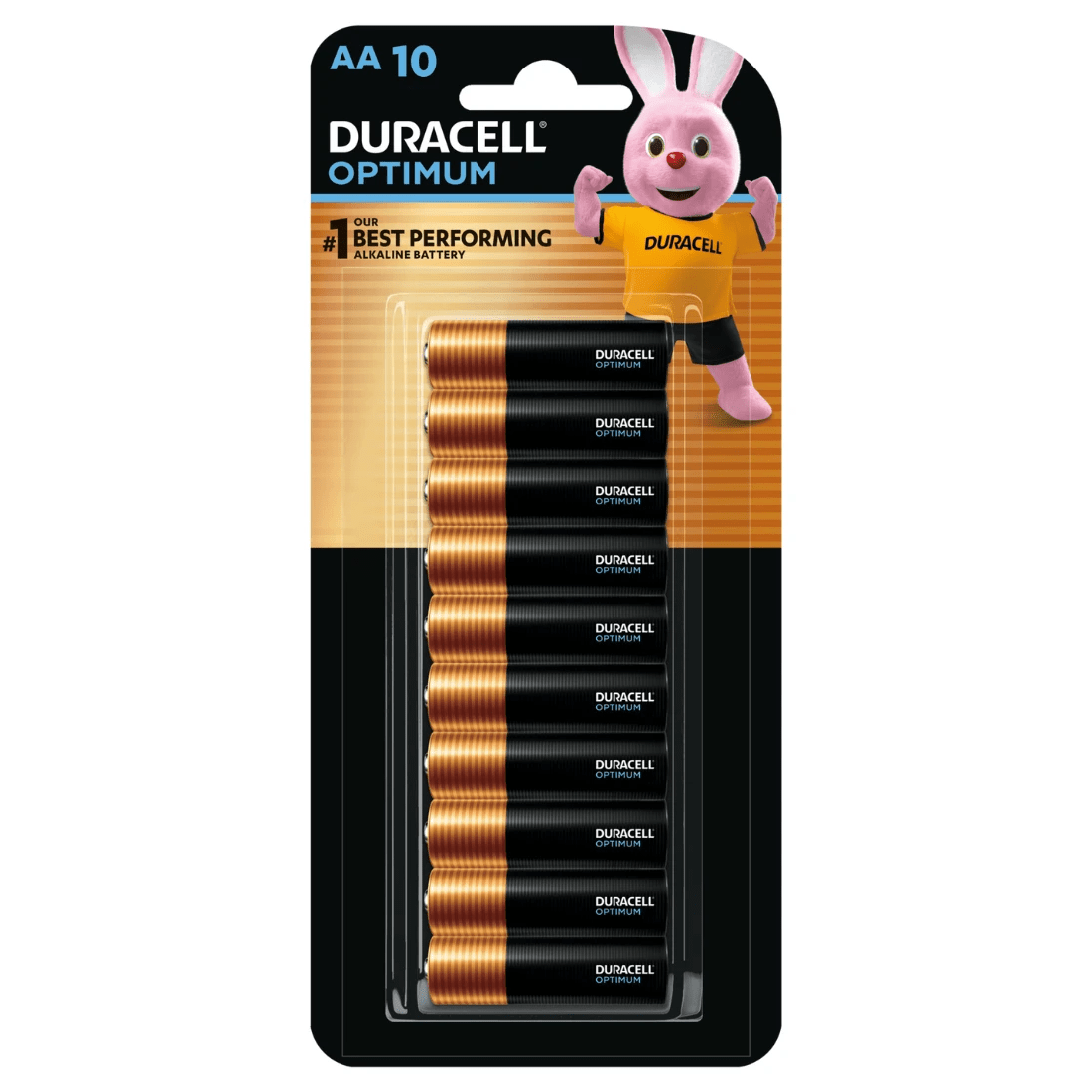 1 Duracell Optimum Alkaline AA 10 Pack Batteries, 1 of 7