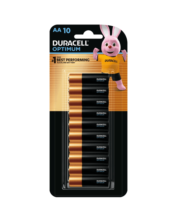 Duracell Optimum Alkaline AA 10 Pack Batteries