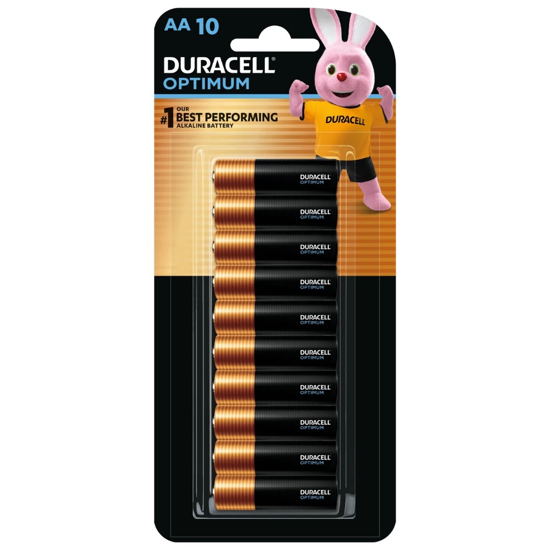 1 Duracell Optimum Alkaline AA 10 Pack Batteries, 1 of 7