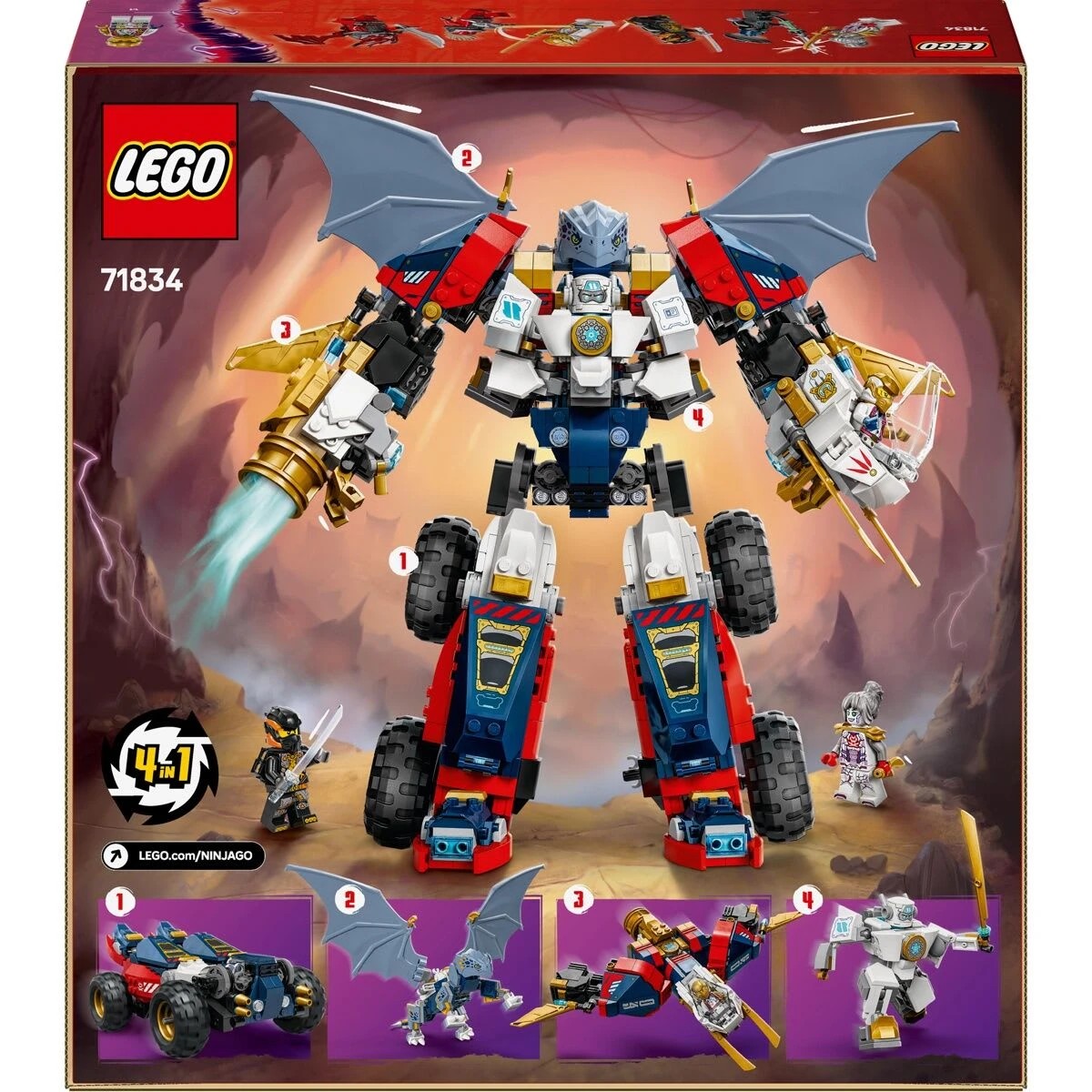 10 LEGO NINJAGO Zane's Ultra Combiner Mech 71834, 10 of 10