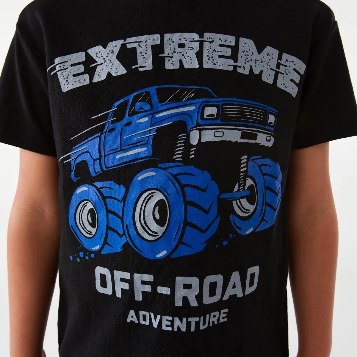 4 Chest Print T-shirt Blk Extrem, 4 of 8