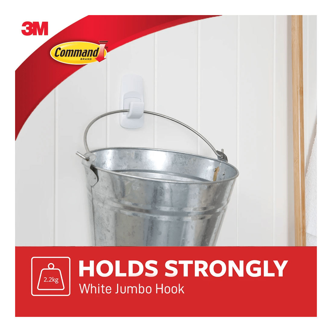 3 3M Command Mounting Hook Jumbo - White, 3 of 5