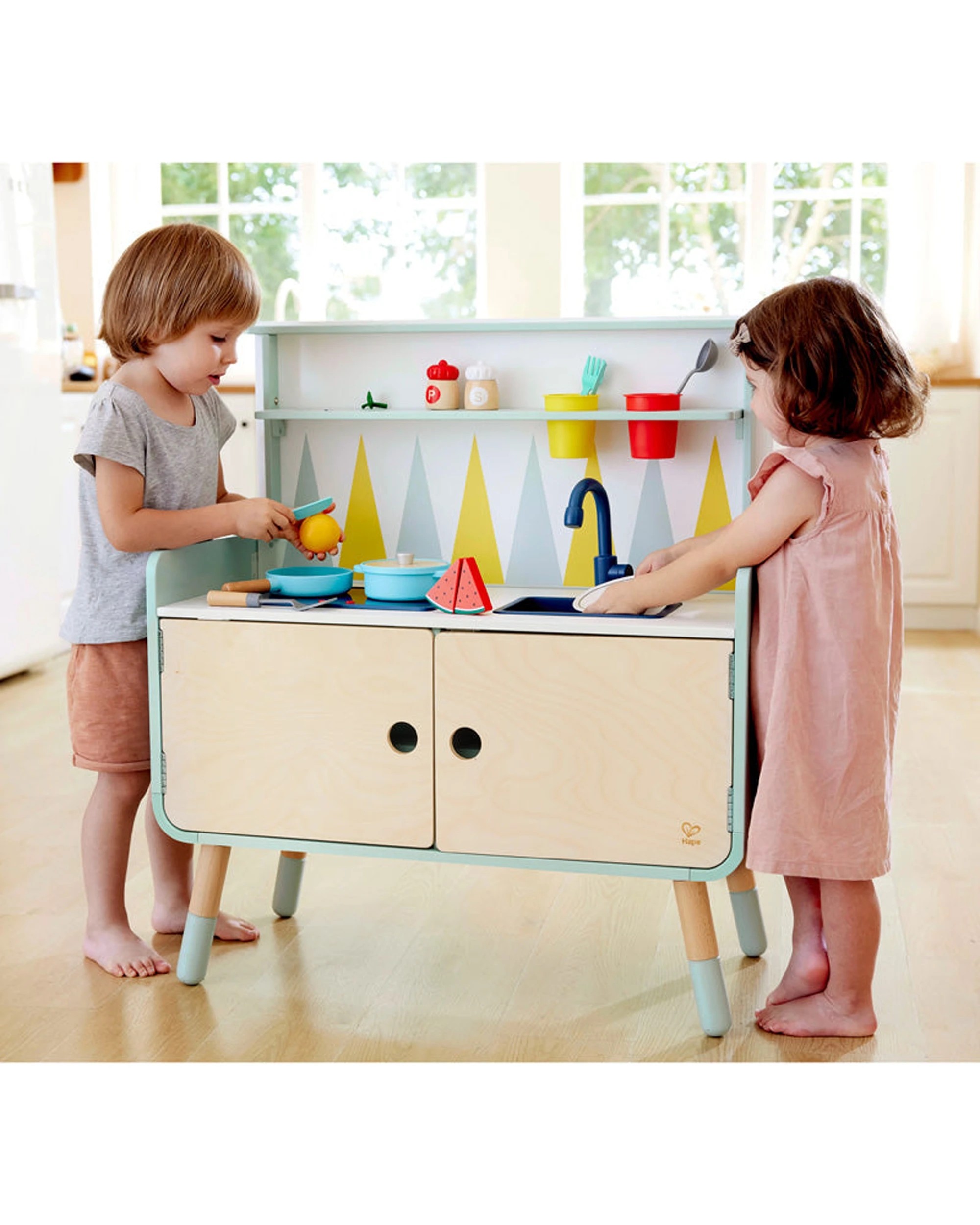 3 Hape Kids Switch n Store 2-In-1 Pretend Play Kitchen & Storage Unit - Multi, 3 of 3