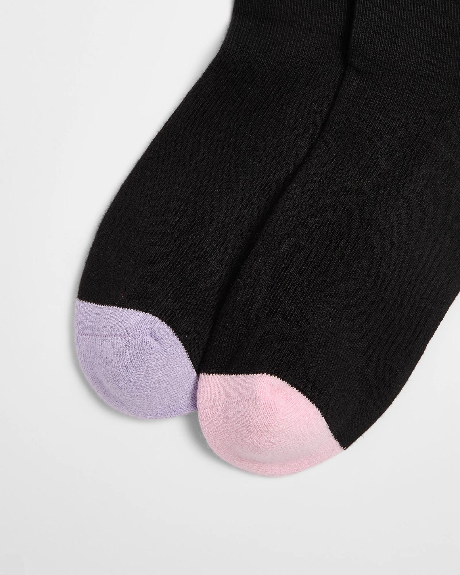 2 Target Australian Cotton Blend 2 Pack Crew Boot Socks PINK + PURPLE, 2 of 3