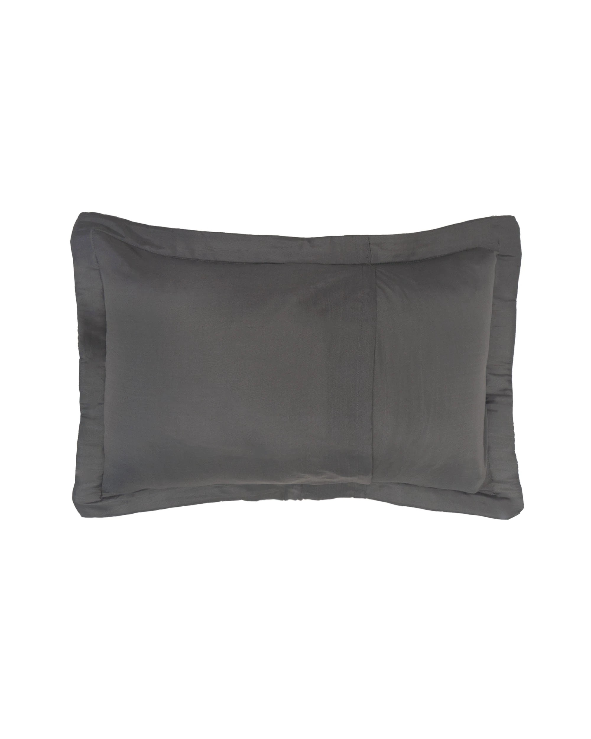 3 Bambury Flinders Embossed Microfibre Lightweight Coverlet Set - Single/Double - Charcoal, 3 of 4