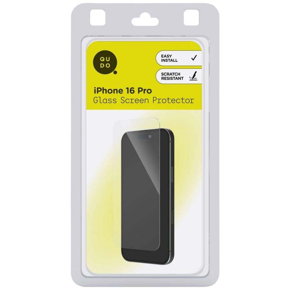 1 Qudo Glass Screen Protector iPhone 16 Pro, 1 of 2