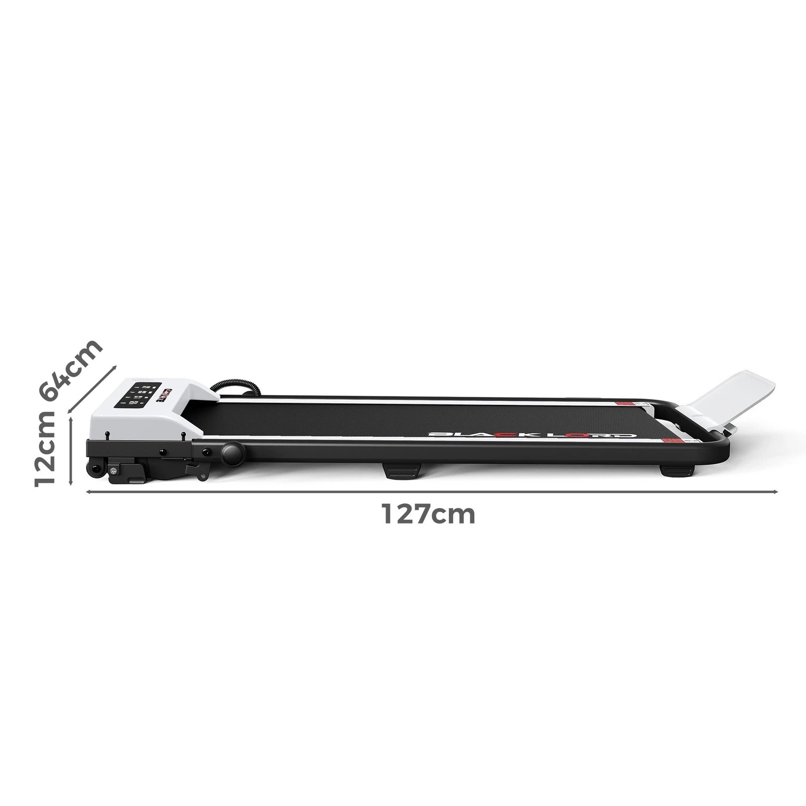 10 Black Lord Treadmill Electric Walking Pad Foldable 38cm Belt - White, 10 of 10