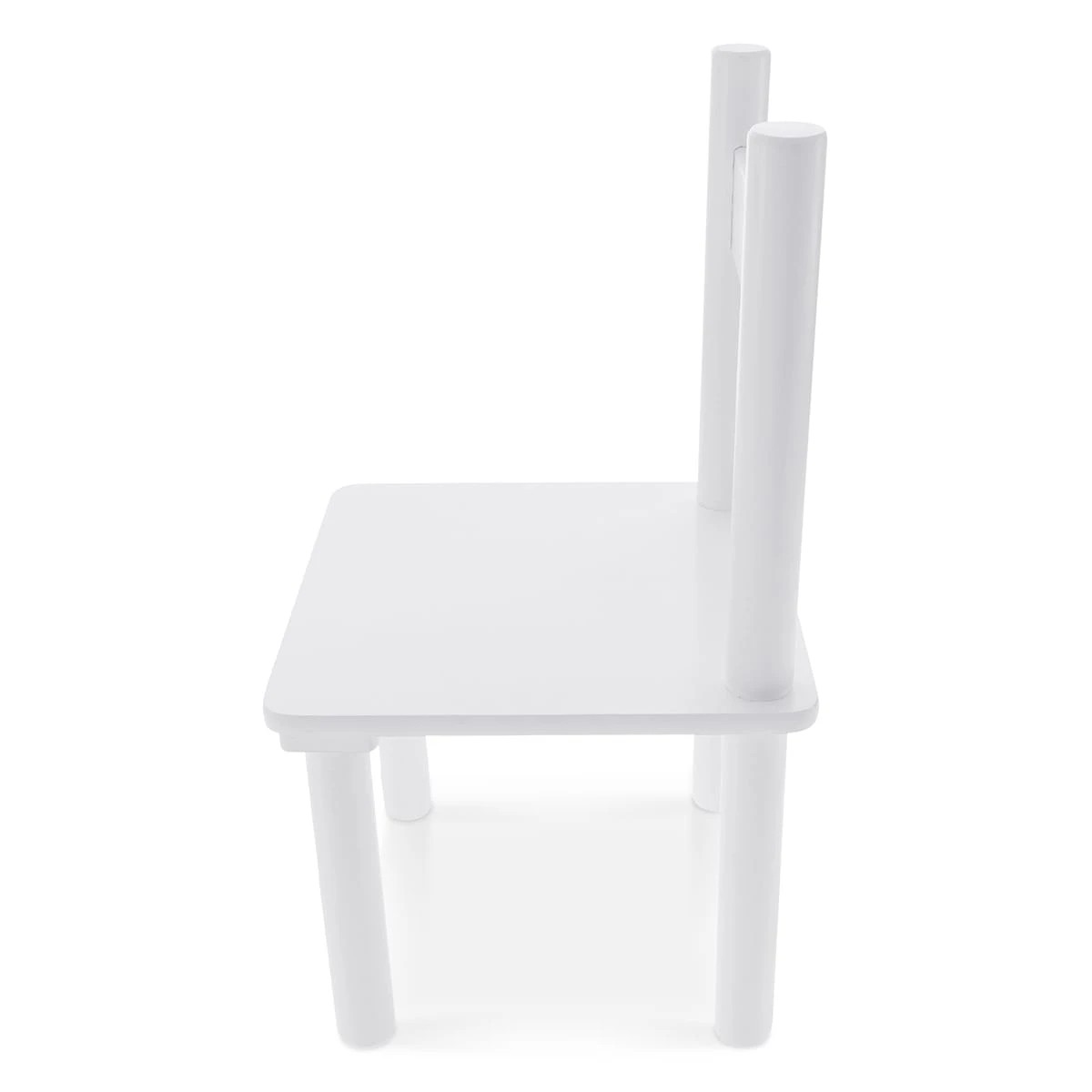 8 3 Piece Table and Chair Set - White, 8 of 10