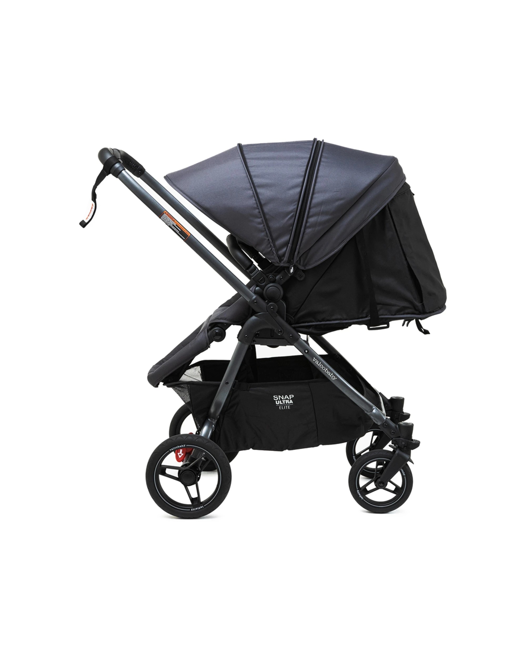 3 ValcoBaby Snap Ultra Elite Stroller Pram Reversible Seat Leatherette Quilte - Grey, 3 of 9