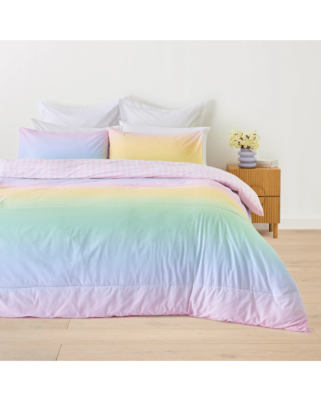 Indy Cotton Rich Cover Reversible Comforter Set - Double