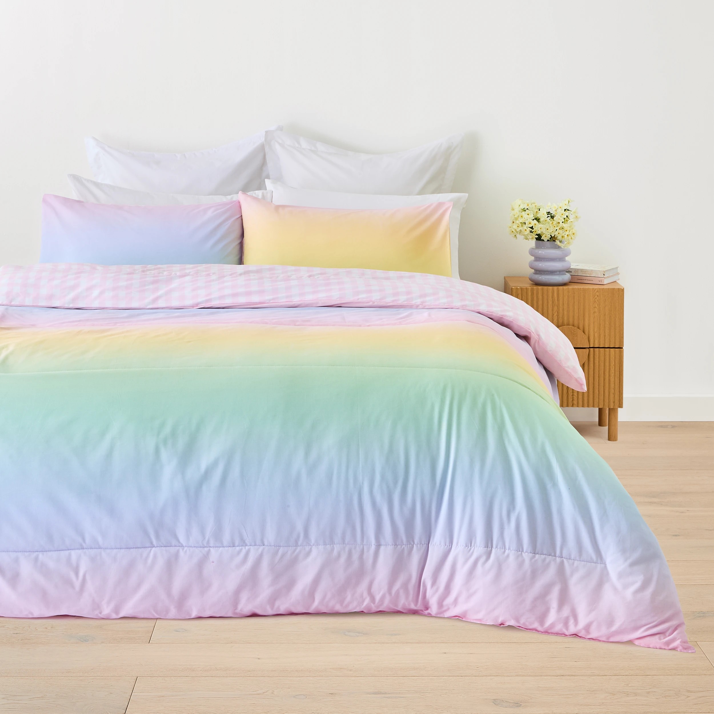 1 Indy Cotton Rich Cover Reversible Comforter Set - Double Bed, 1 of 7