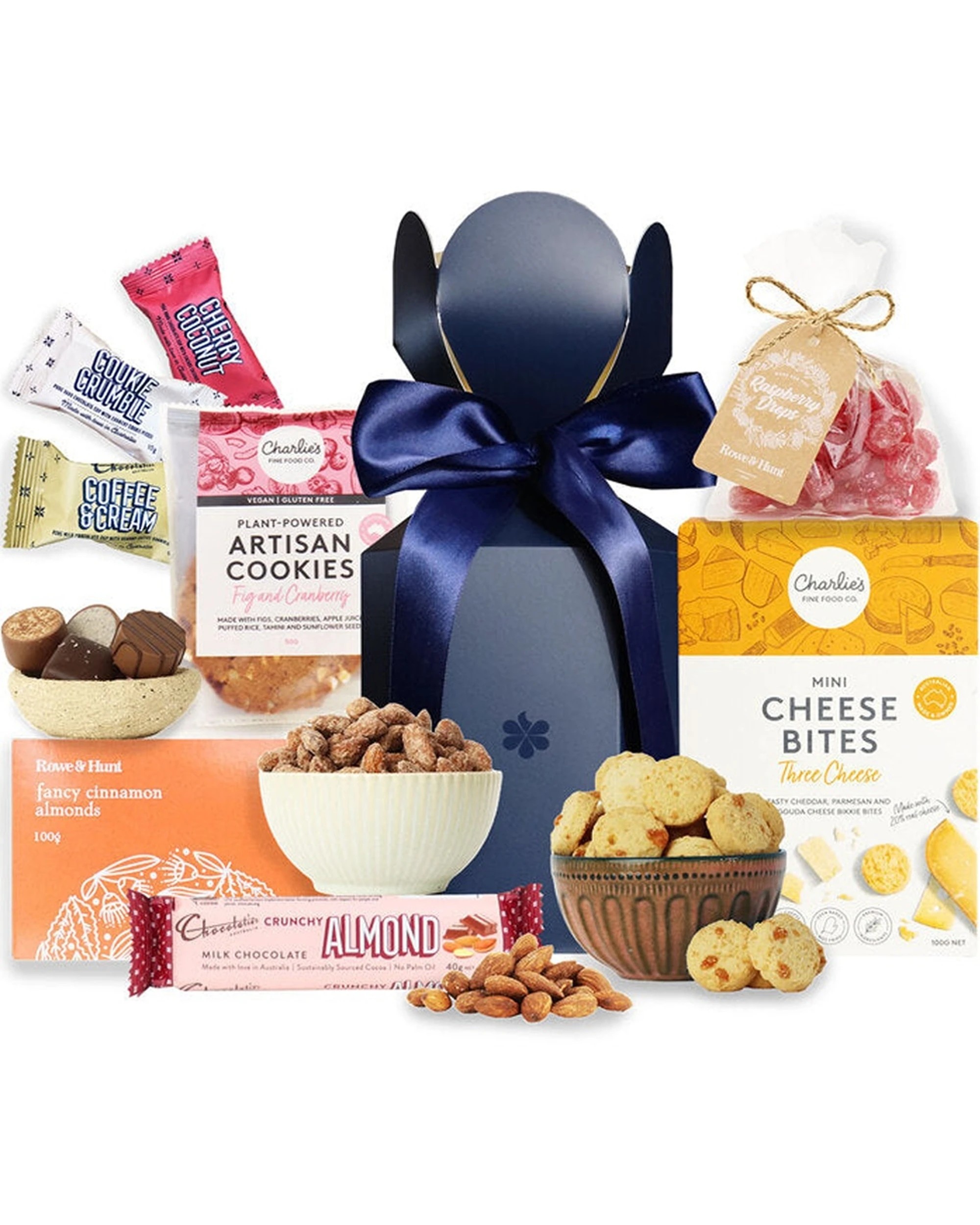 1 Edible Blooms Gourmet Gift Box Hamper With Cheese Bites Almonds Artisan - Multi, 1 of 4