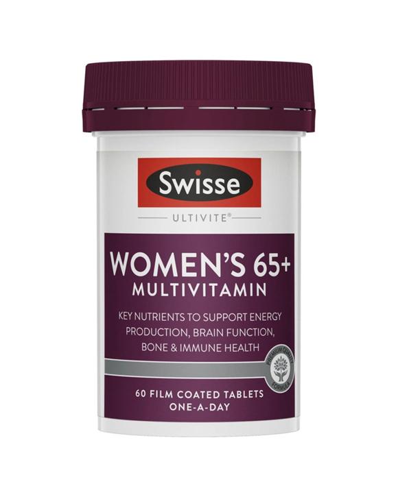Swisse 60pc Ultivite Women's 65+ Multivitamin Tablets Brain Bone Immune Support