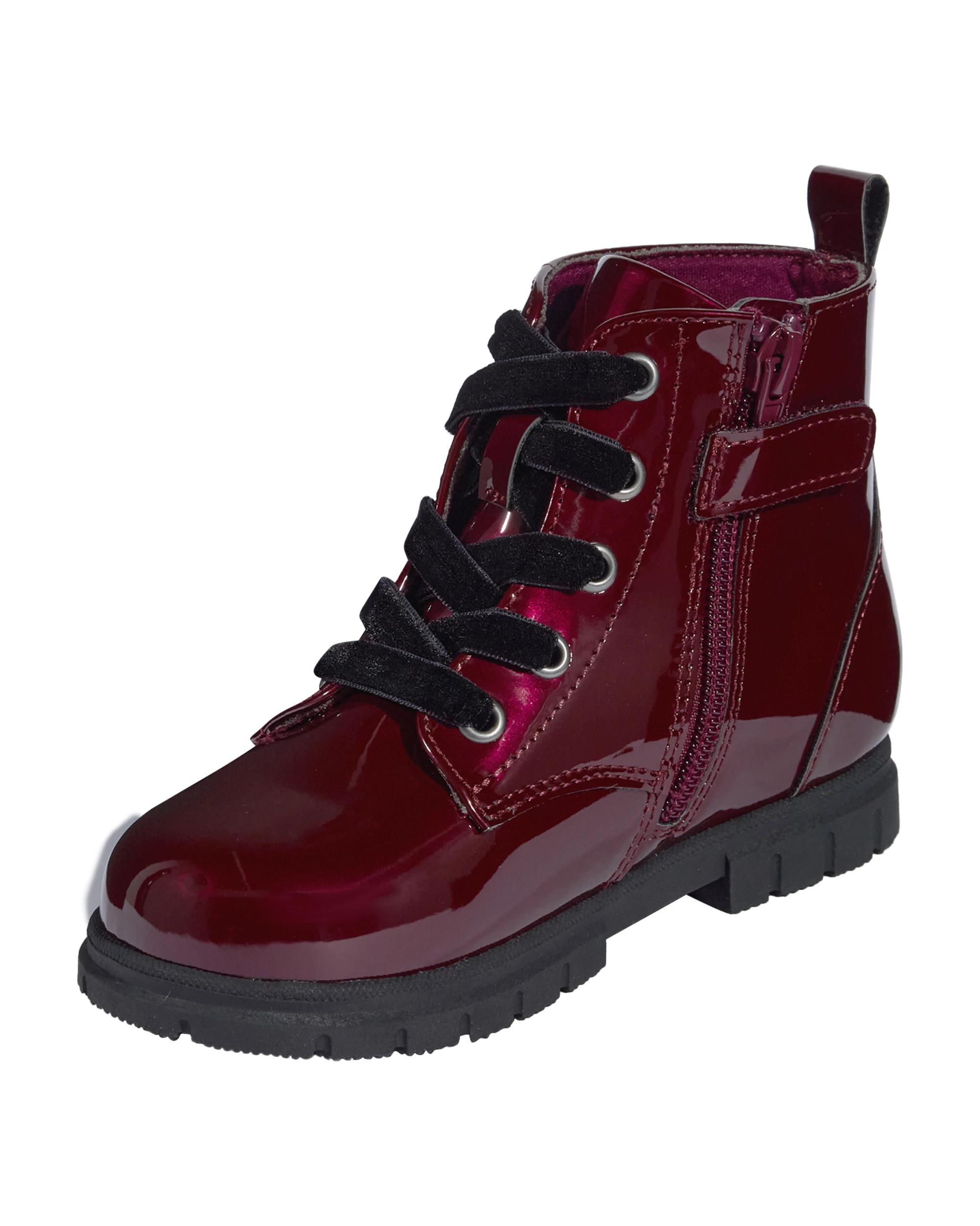 3 Junior Lace-up Boots Cherry, 3 of 5