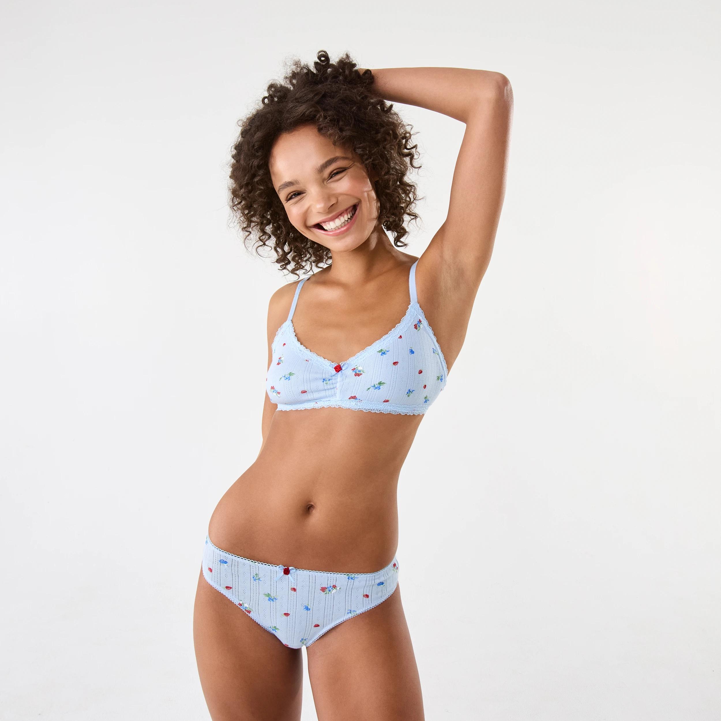 9 3 Pack Pointelle Cheeky Bikini Briefs Fruits, 9 of 9