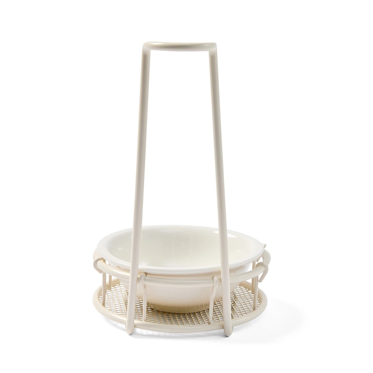 6 Off White Upright Spoon Rest, 6 of 8